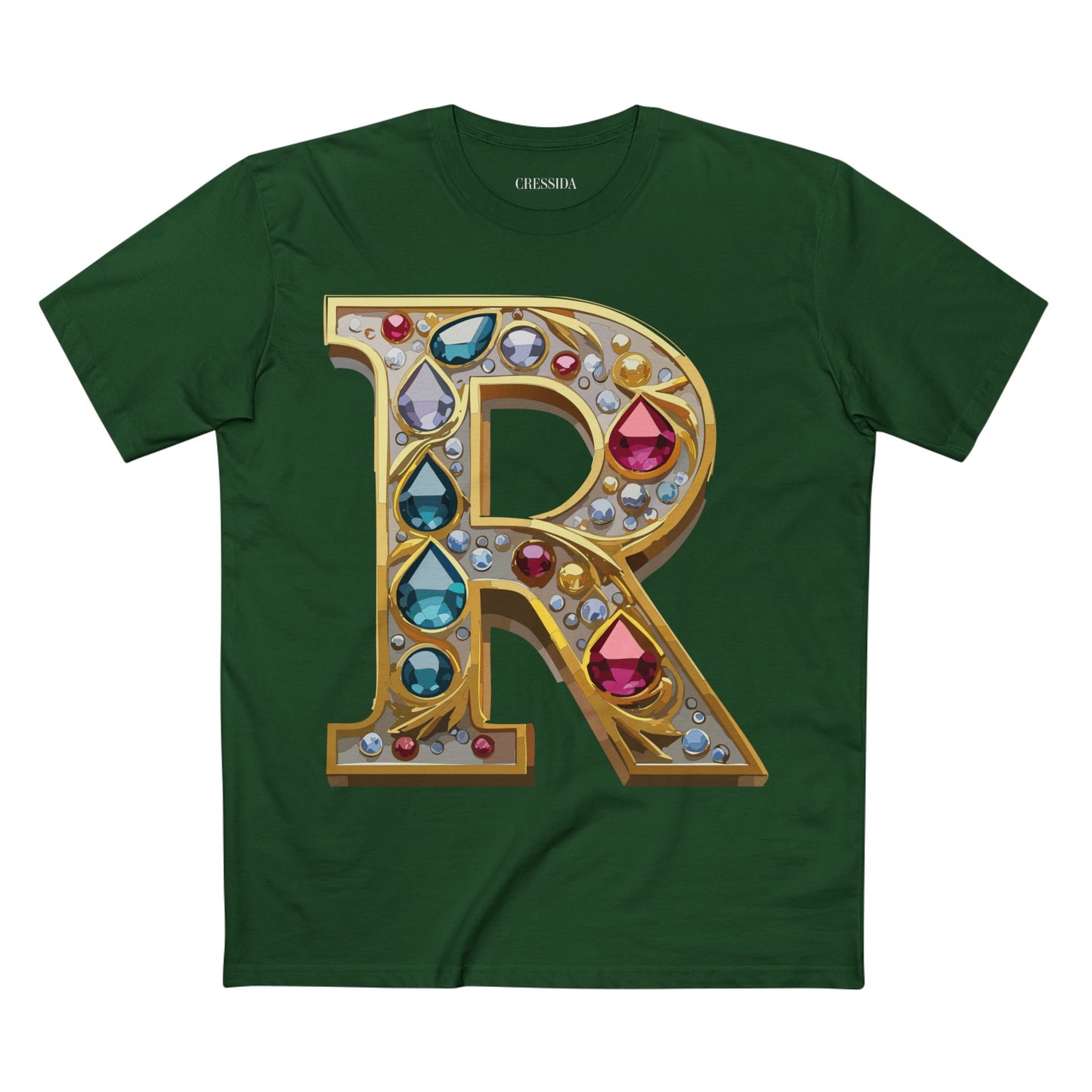 Letter Shirt, Shirt with Letters, Tee Shirt with Gold Letters