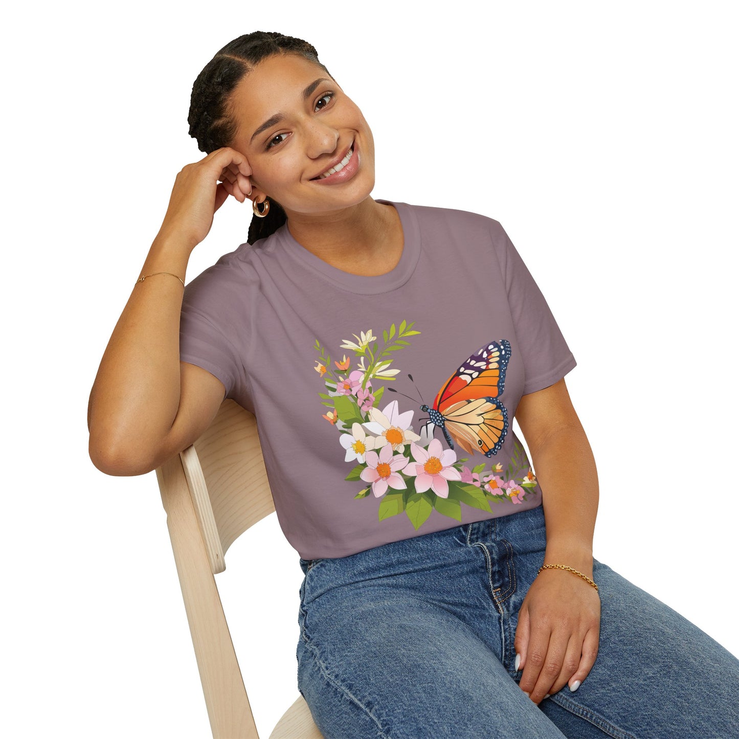 Butterfly Shirt, T Shirt with Butterfly, Monarch Shirt