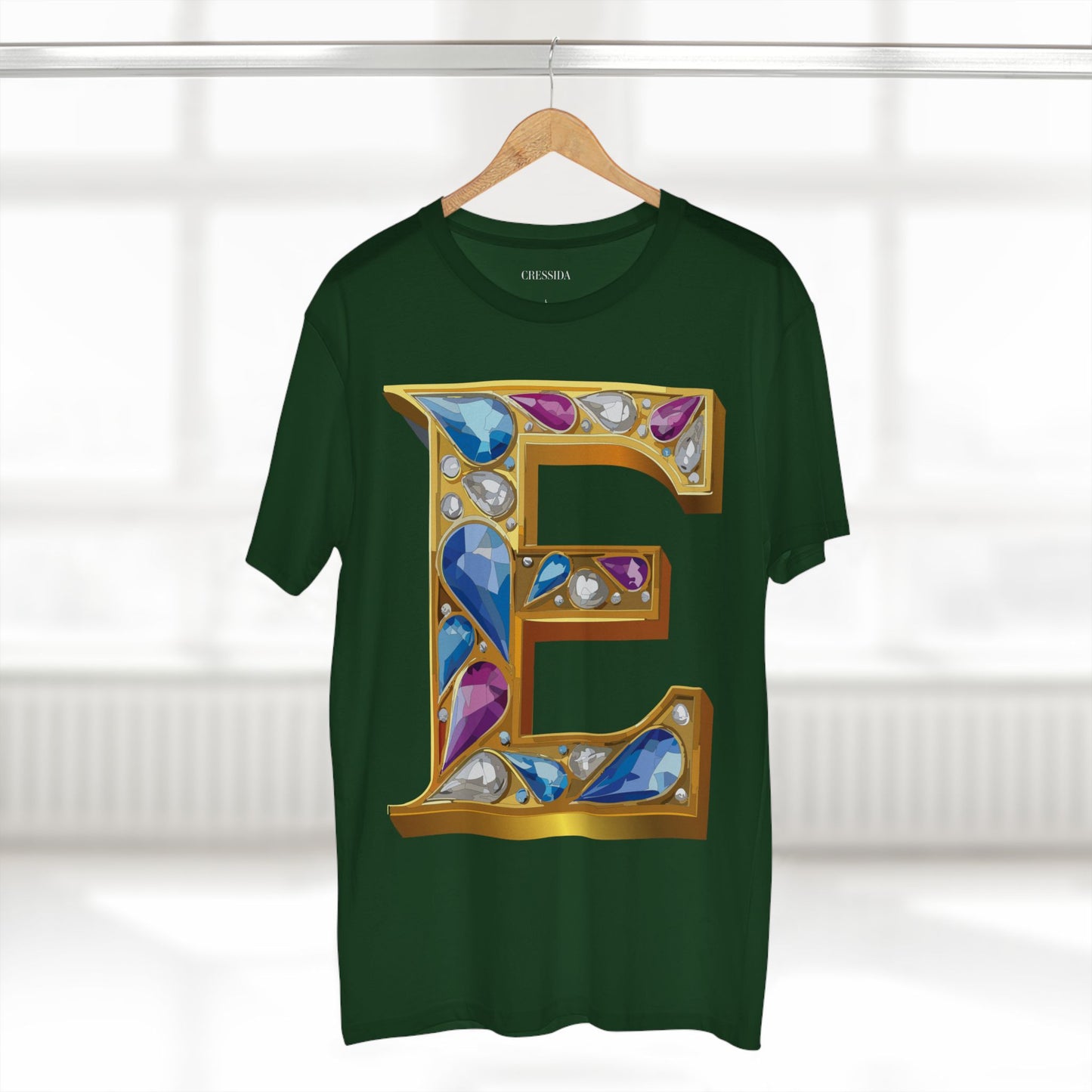 Letter Shirt, Shirt with Letters, Tee Shirt with Gold Letters