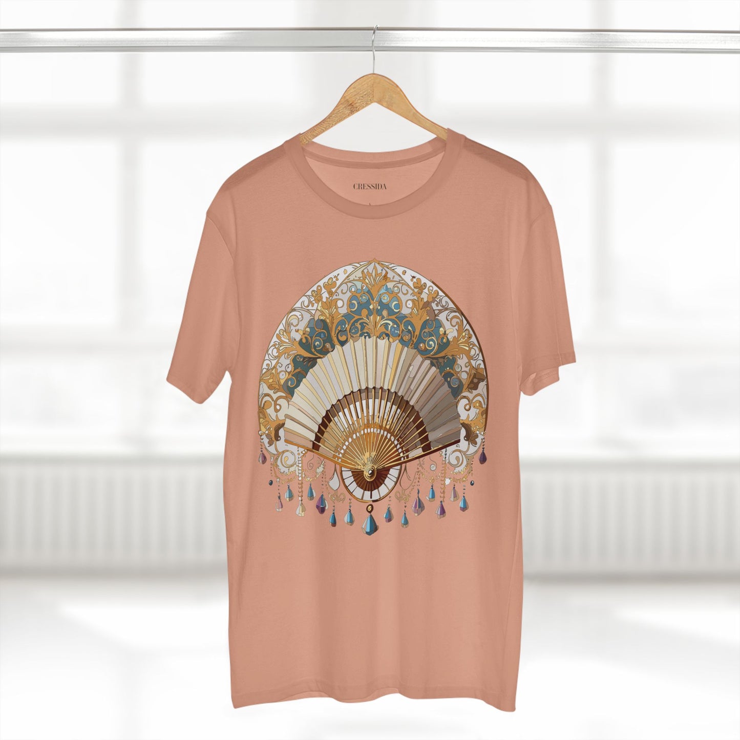 Fan shirt, Shirt with Fan, Tee Shirt with Antique Fan