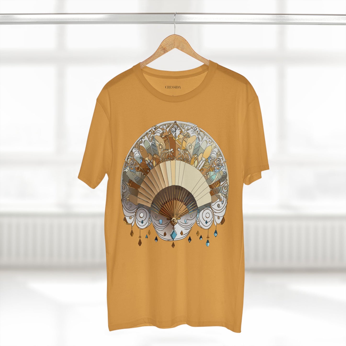 Fan shirt, Shirt with Fan, Tee Shirt with Antique Fan