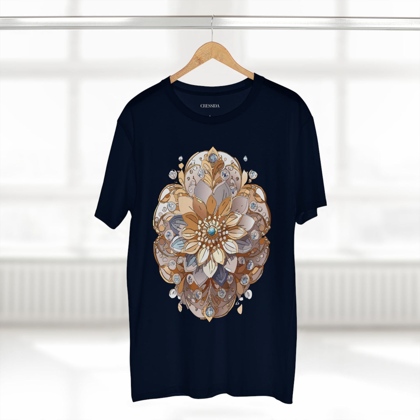Floral Shirt, Shirt with Flower, Tee Shirt with Antique Flower