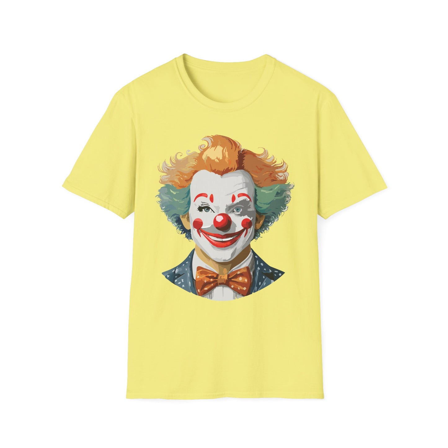 Clown Shirt, T Shirt with Clown, Funny Man Shirt, Tee Shirt with Funny Man, Circus Shirt, Shirt with Circus, Scary Man Shirt, Shirt with Scary Man
