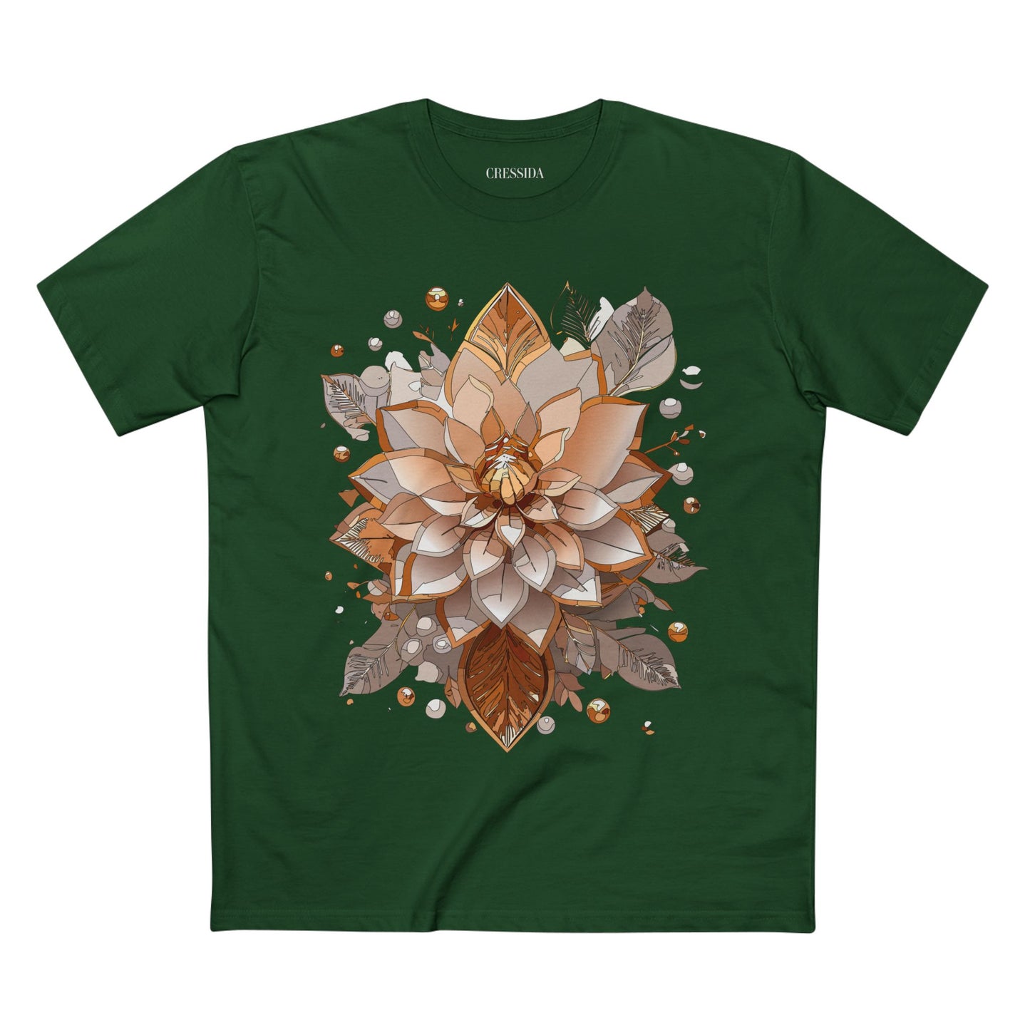 Floral Shirt, Shirt with Flower, Tee Shirt with Antique Flower