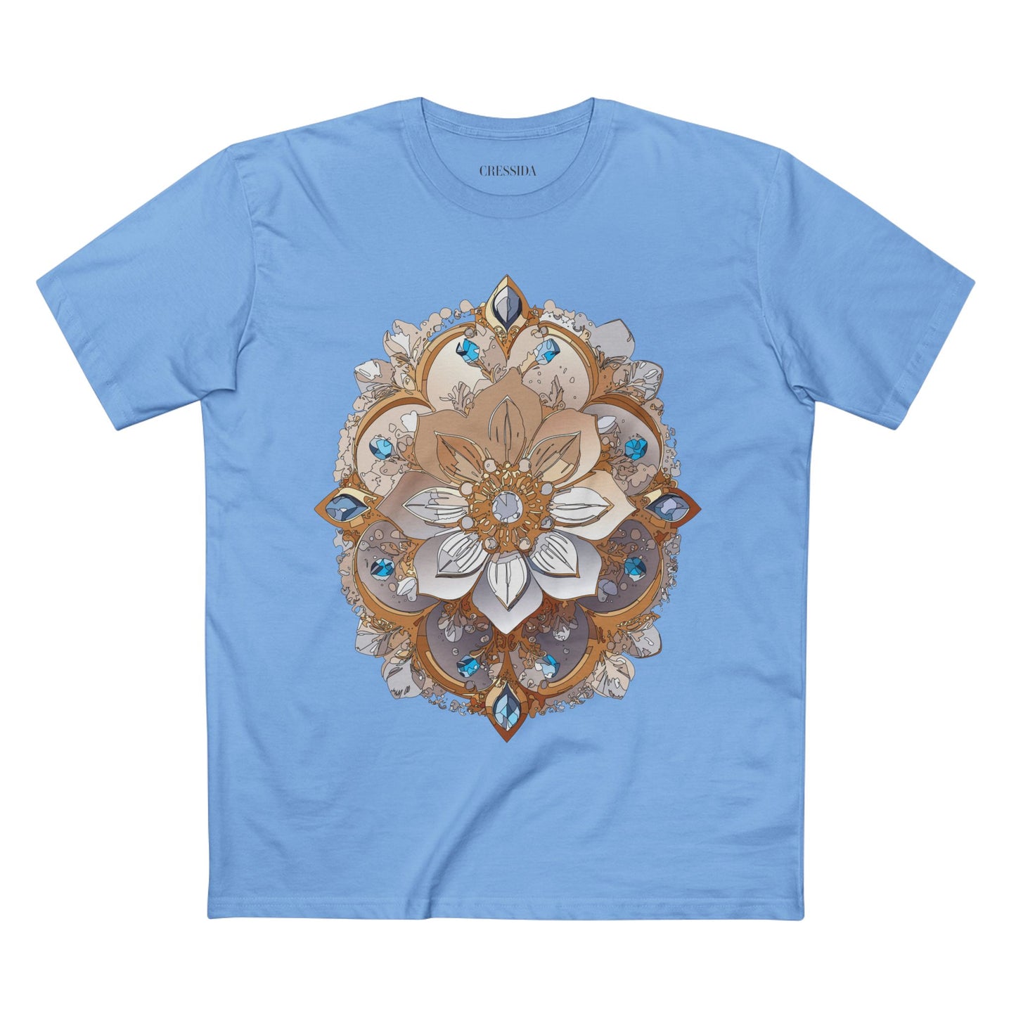 Floral Shirt, Shirt with Flower, Tee Shirt with Antique Flower