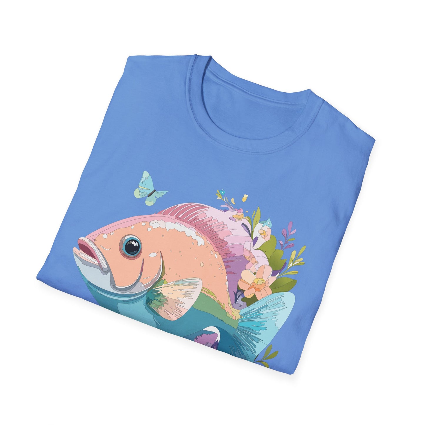 Fish Art Design Shirt, T Shirt with Fish, Graphic Shirt, Tee Shirt with Graphic Design, Shirt with Fish Graphic Art