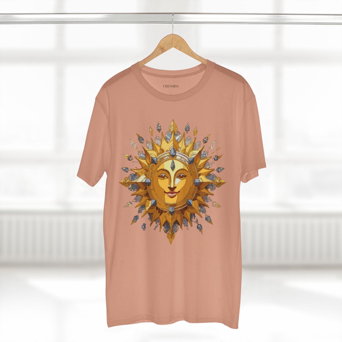 Sun Shirt, Shirt with Sun, Tee Shirt with Gold Sun