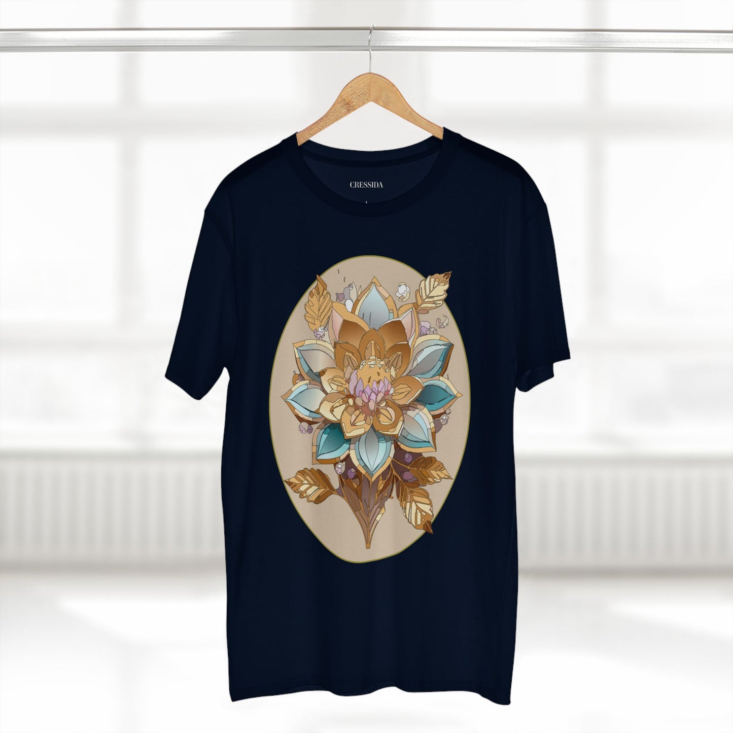 Floral Shirt, Shirt with Flower, Tee Shirt with Antique Flower