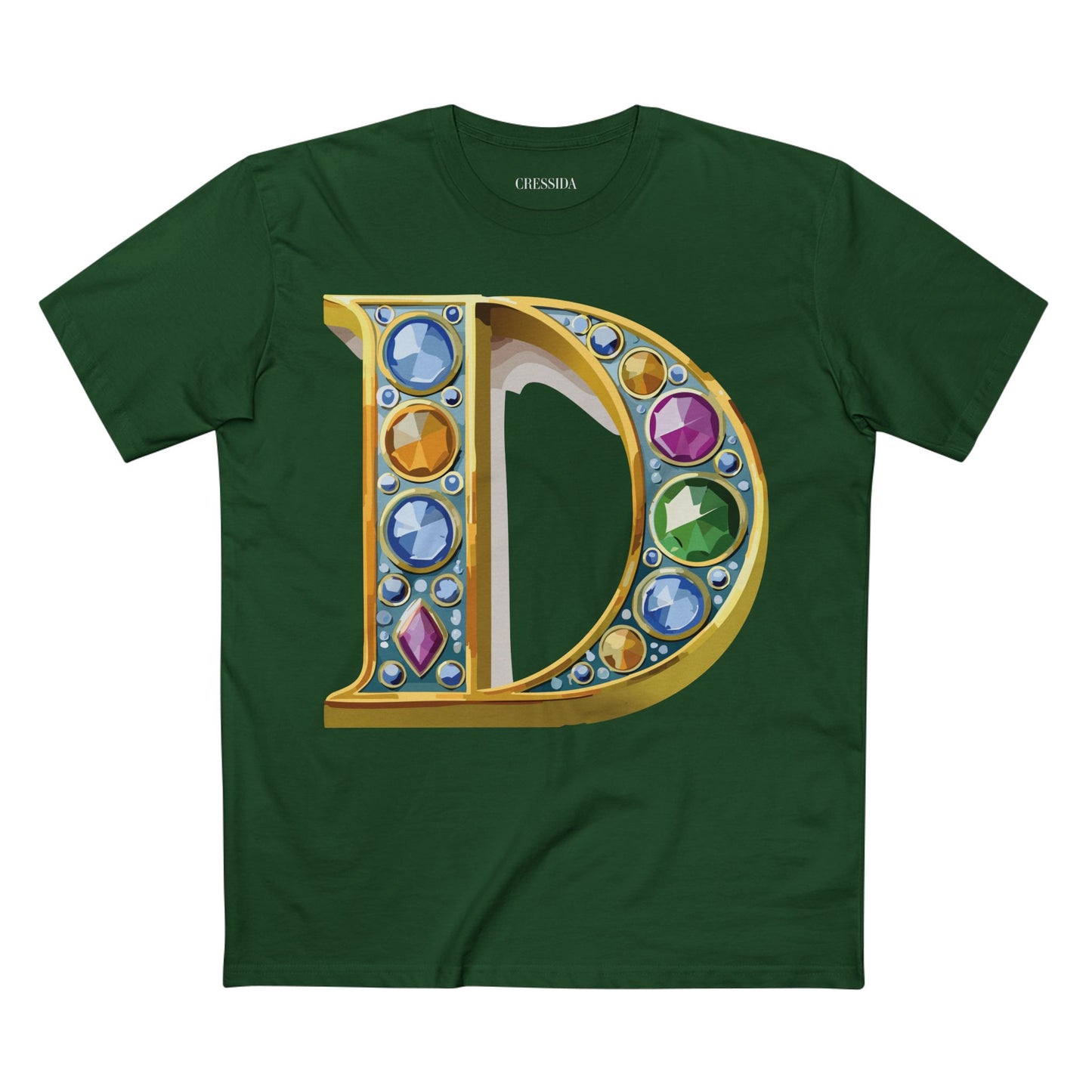 Letter Shirt, Shirt with Letters, Tee Shirt with Gold Letters