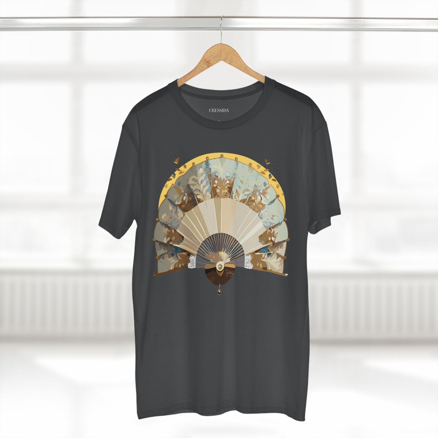 Fan shirt, Shirt with Fan, Tee Shirt with Antique Fan
