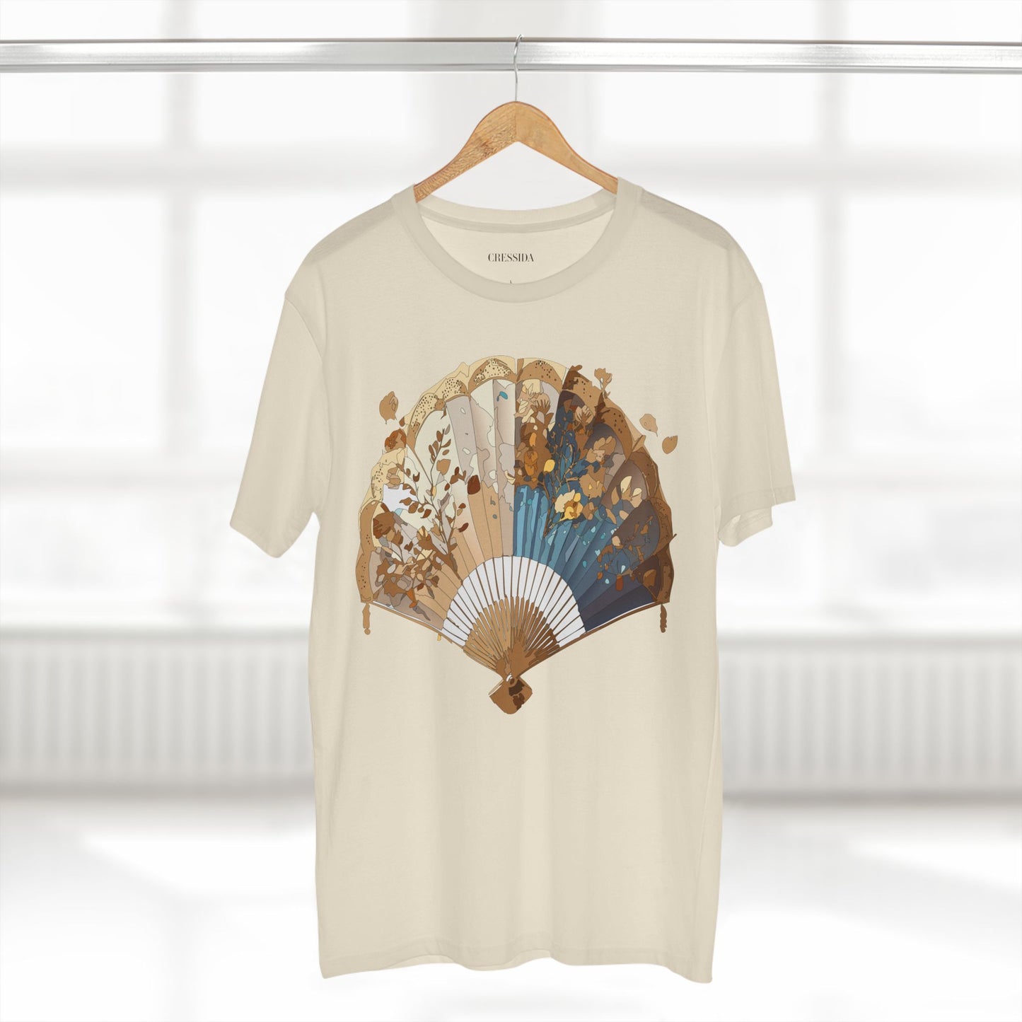 Fan shirt, Shirt with Fan, Tee Shirt with Antique Fan