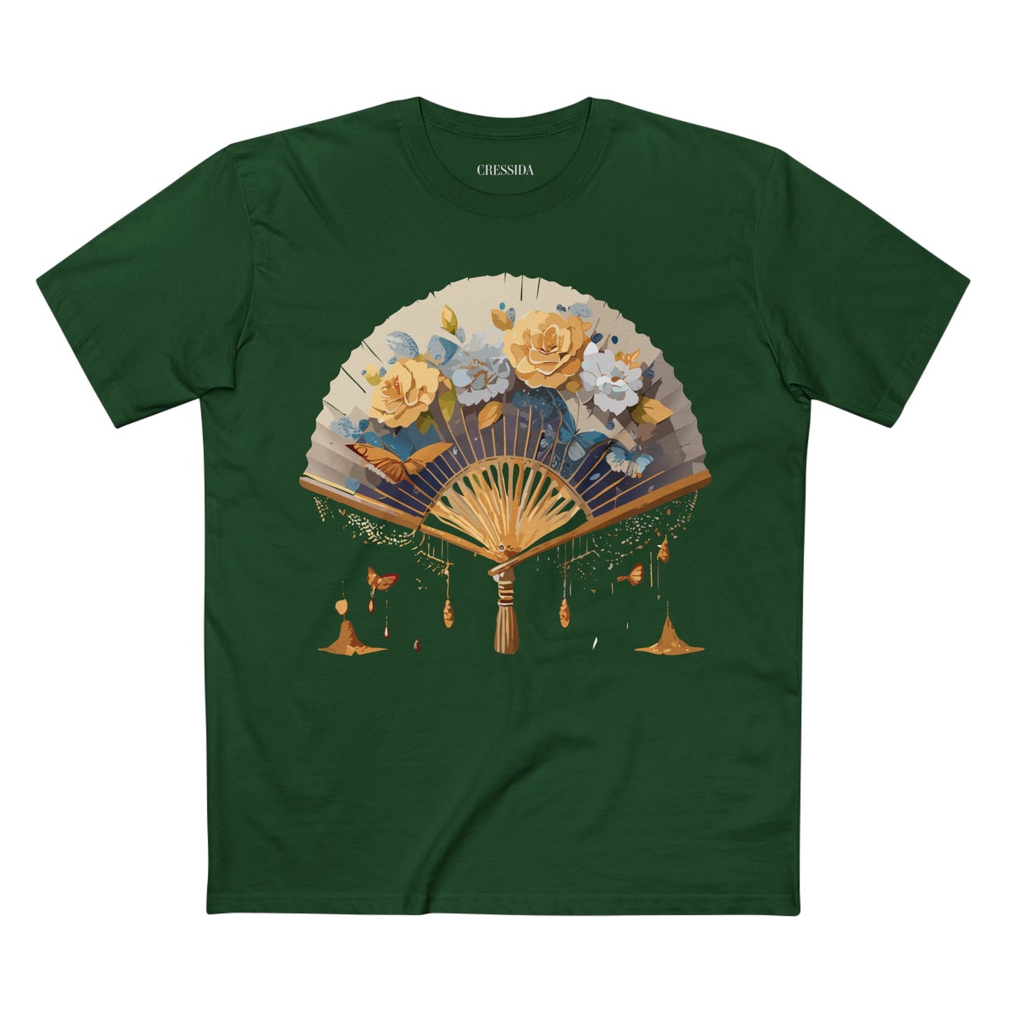 Fan shirt, Shirt with Fan, Tee Shirt with Antique Fan