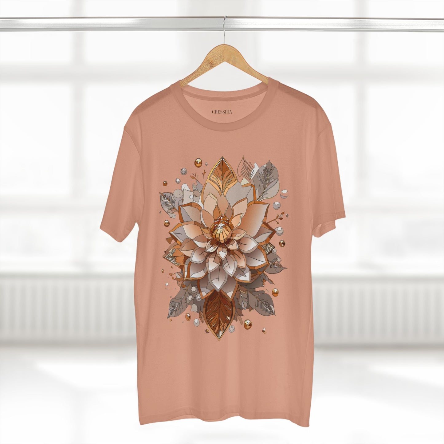 Floral Shirt, Shirt with Flower, Tee Shirt with Antique Flower
