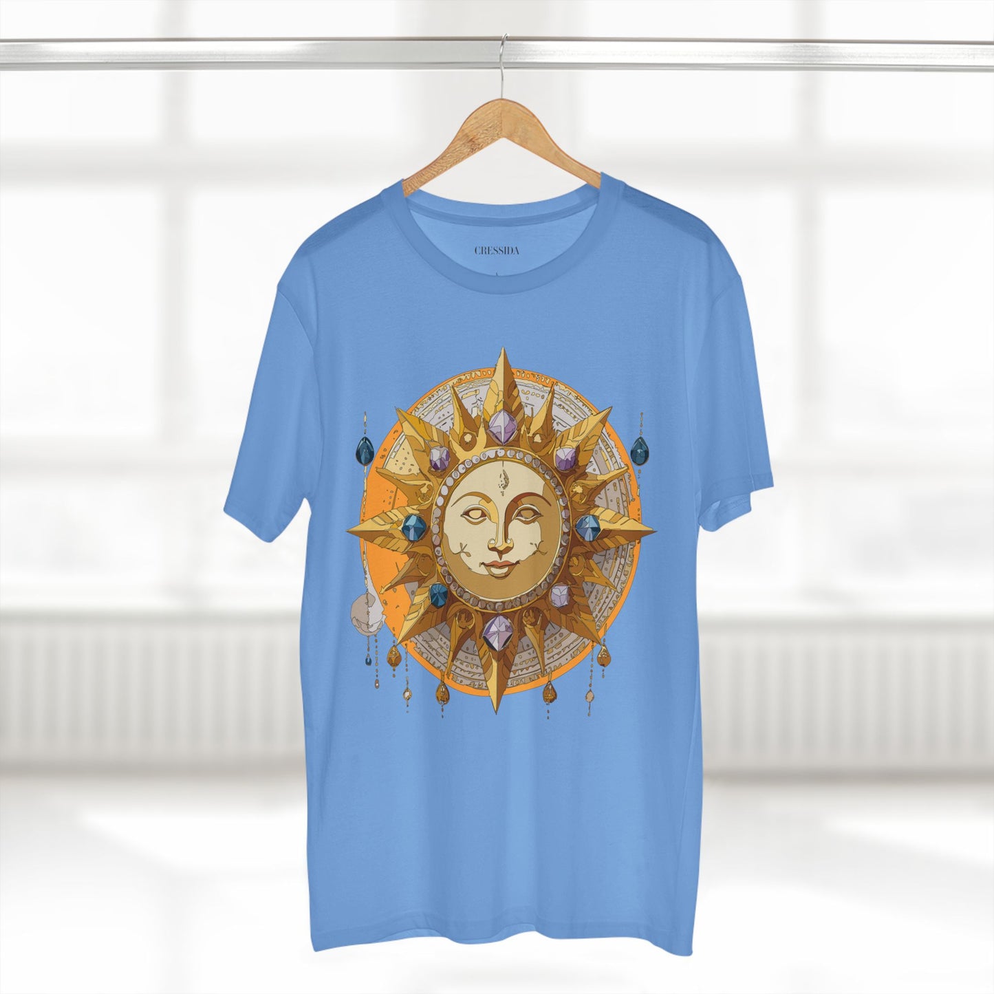 Sun Shirt, Shirt with Sun, Tee Shirt with Gold Sun