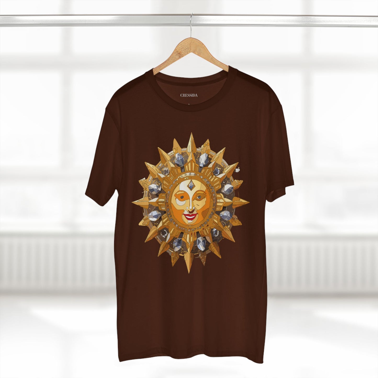 Sun Shirt, Shirt with Sun, Tee Shirt with Gold Sun