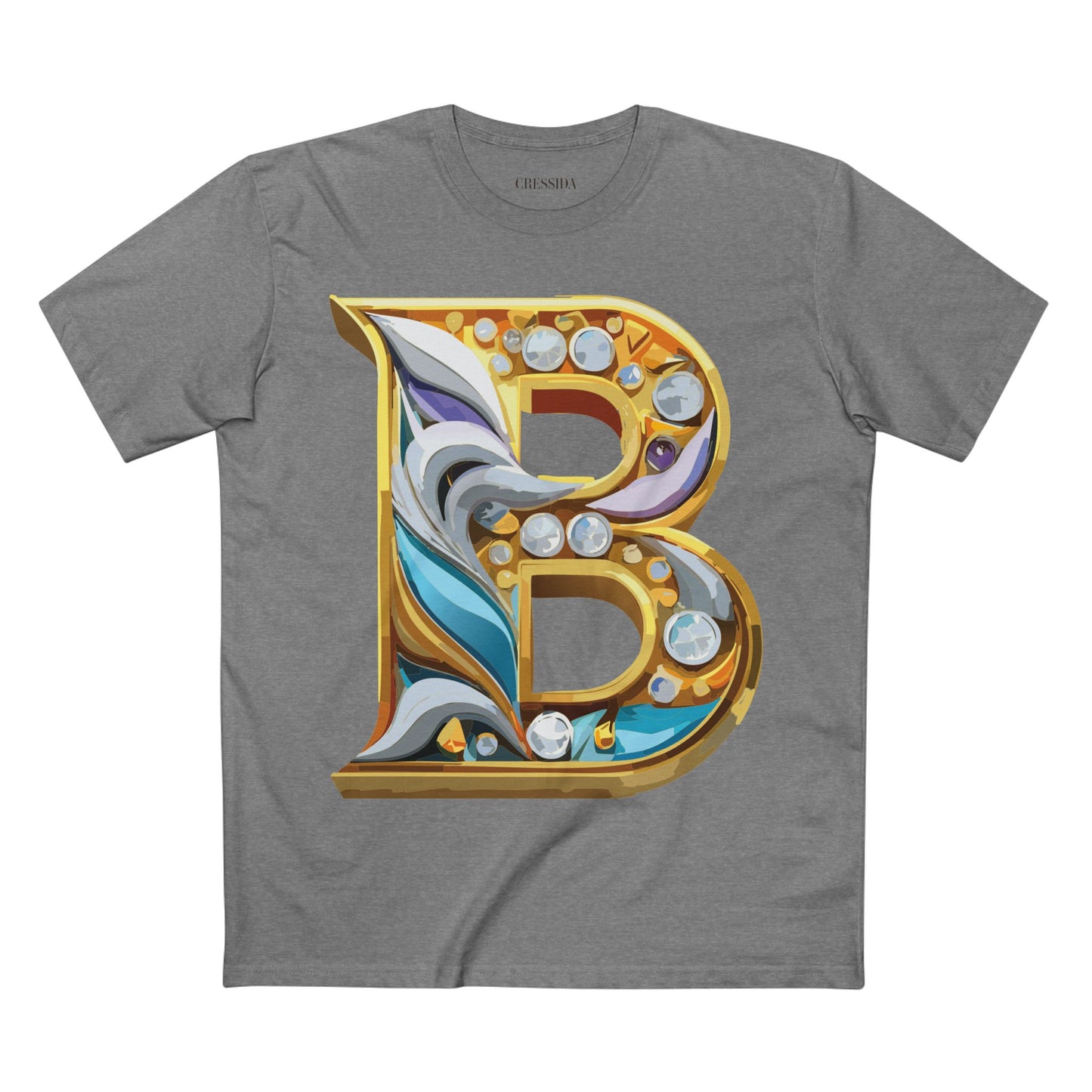 Letter Shirt, Shirt with Letters, Tee Shirt with Gold Letters