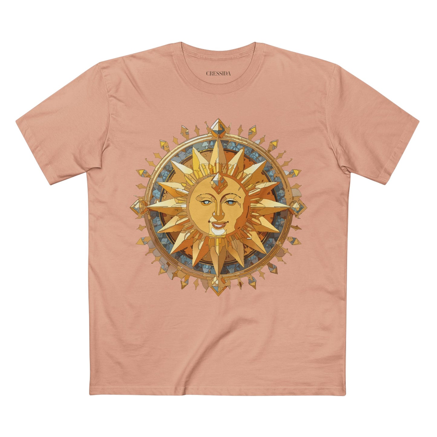 Sun Shirt, Shirt with Sun, Tee Shirt with Gold Sun