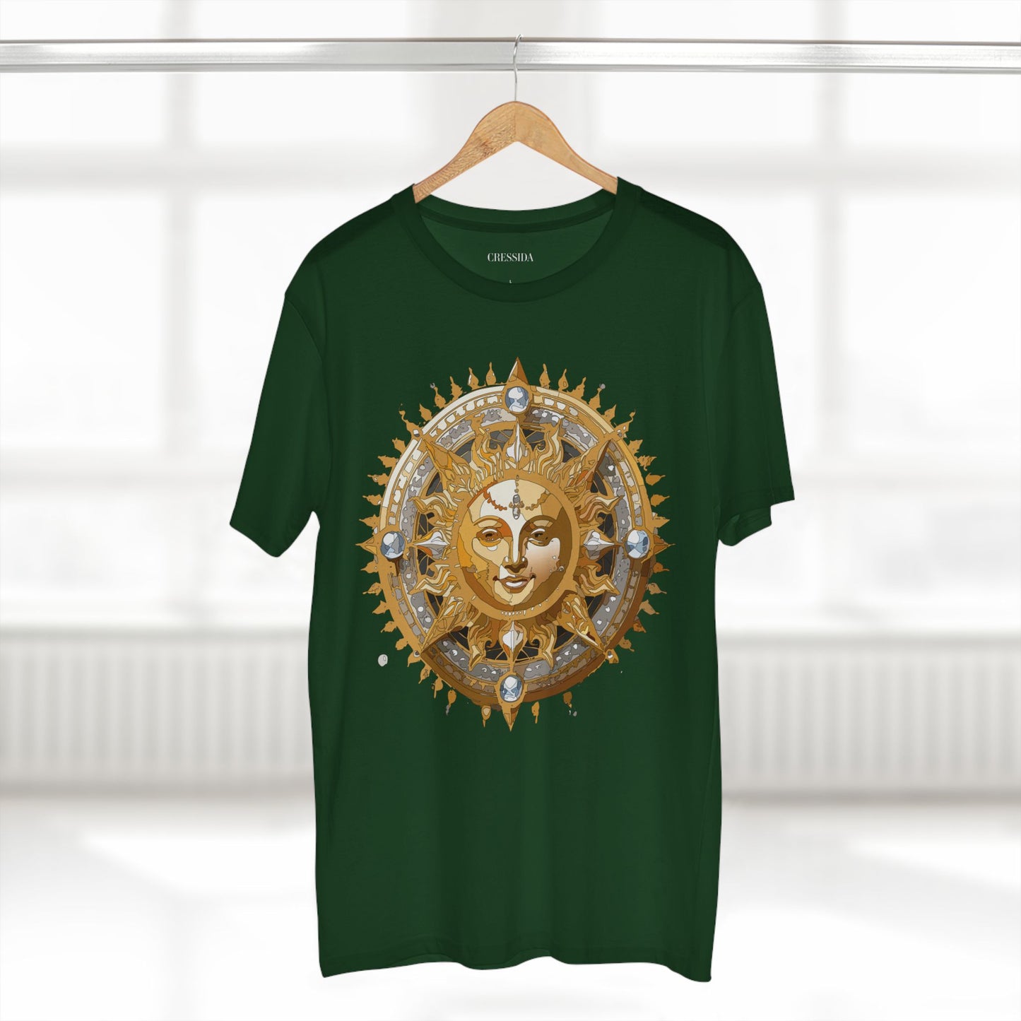 Sun Shirt, Shirt with Sun, Tee Shirt with Gold Sun