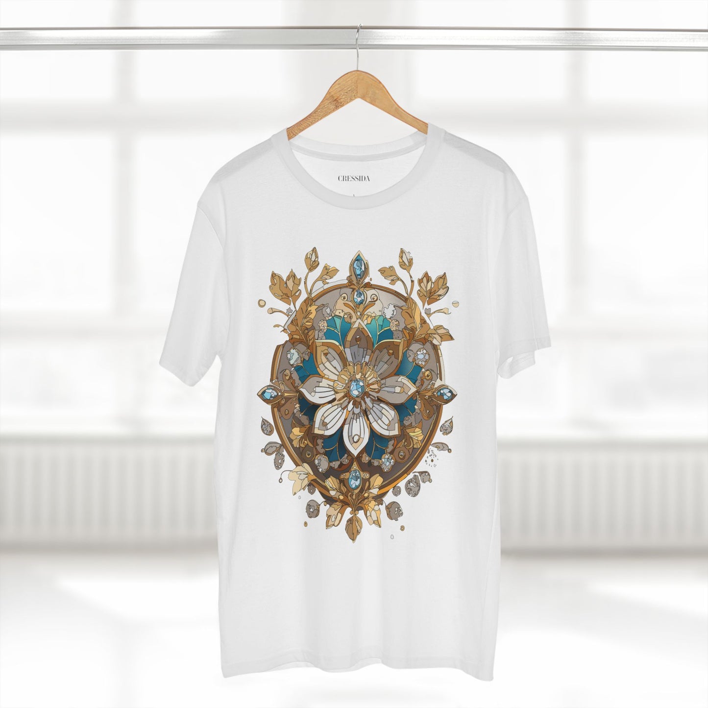 Floral Shirt, Shirt with Flower, Tee Shirt with Antique Flower