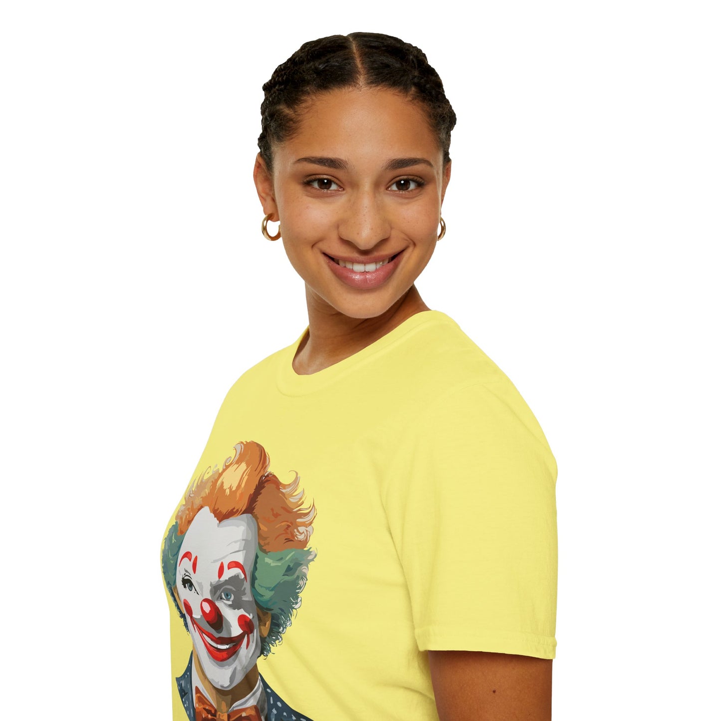 Clown Shirt, T Shirt with Clown, Funny Man Shirt, Tee Shirt with Funny Man, Circus Shirt, Shirt with Circus, Scary Man Shirt, Shirt with Scary Man