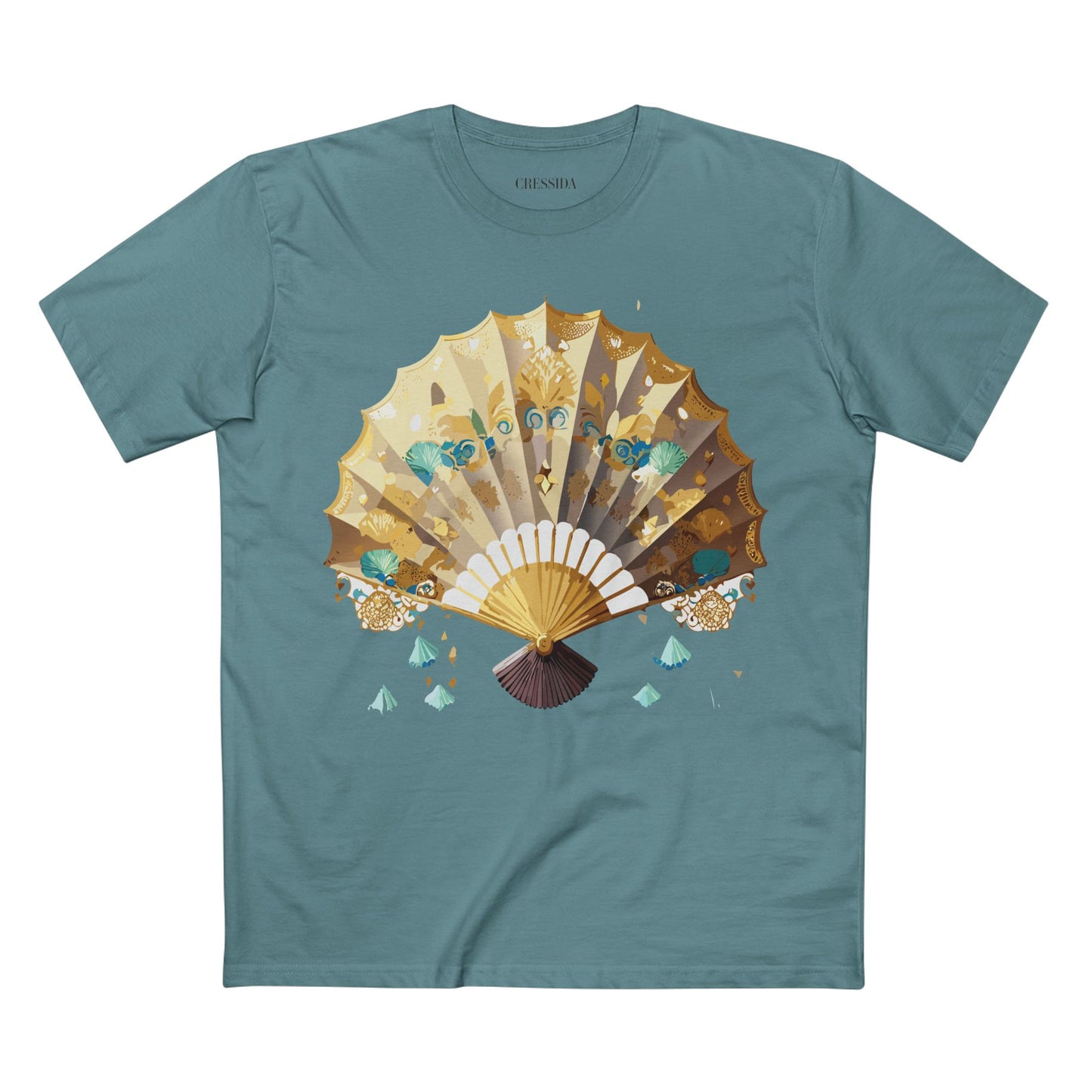 Fan shirt, Shirt with Fan, Tee Shirt with Antique Fan
