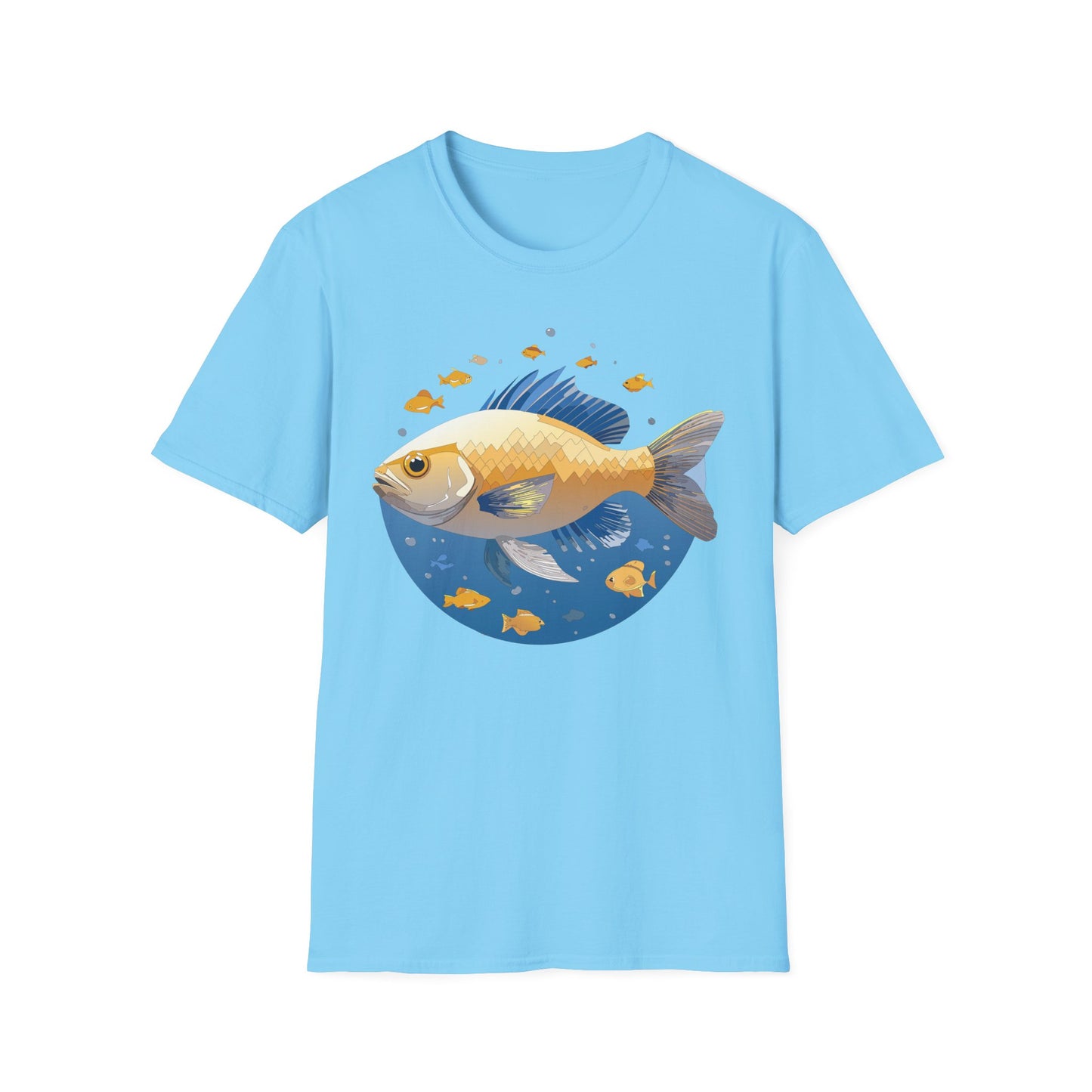 Fish Art Design Shirt, T Shirt with Fish, Graphic Shirt, Tee Shirt with Graphic Design, Shirt with Fish Graphic Art