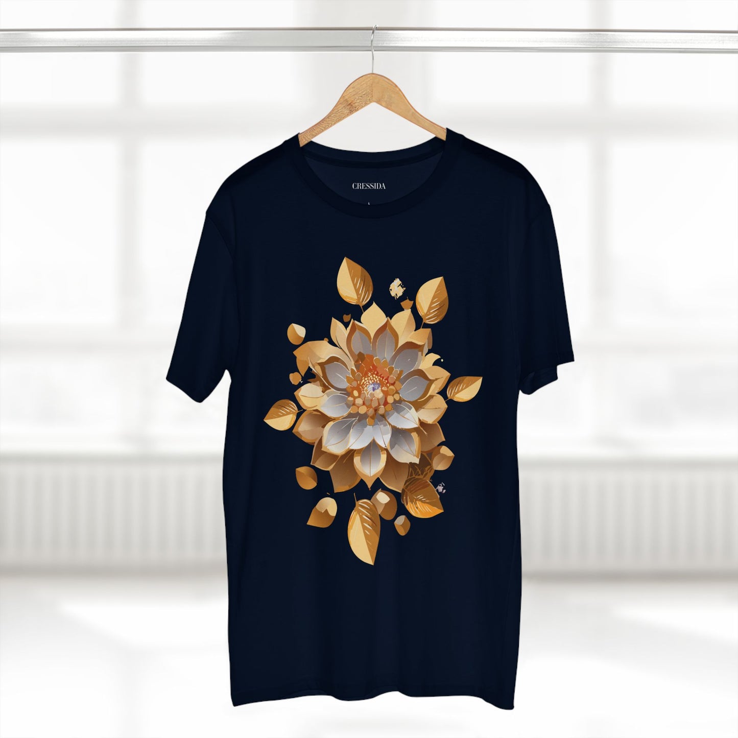 Floral Shirt, Shirt with Flower, Tee Shirt with Antique Flower