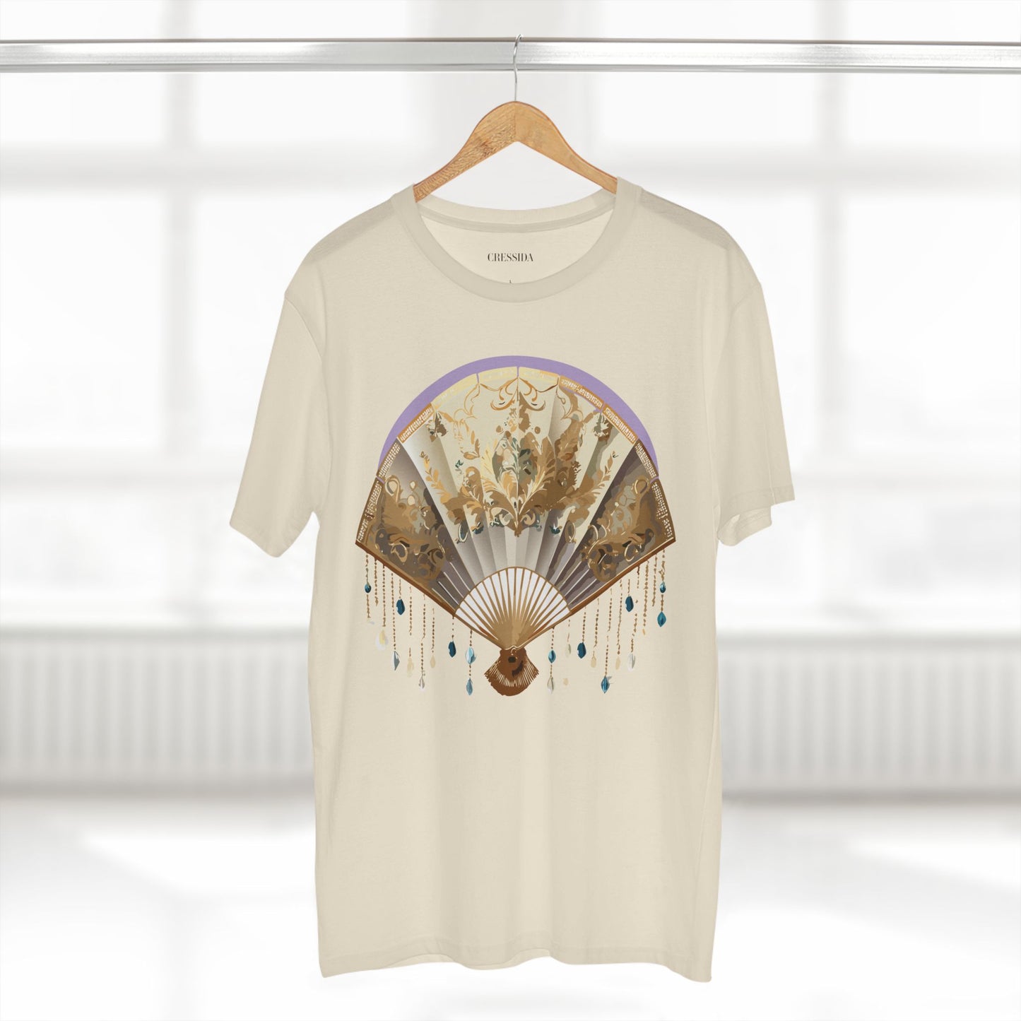 Fan shirt, Shirt with Fan, Tee Shirt with Antique Fan