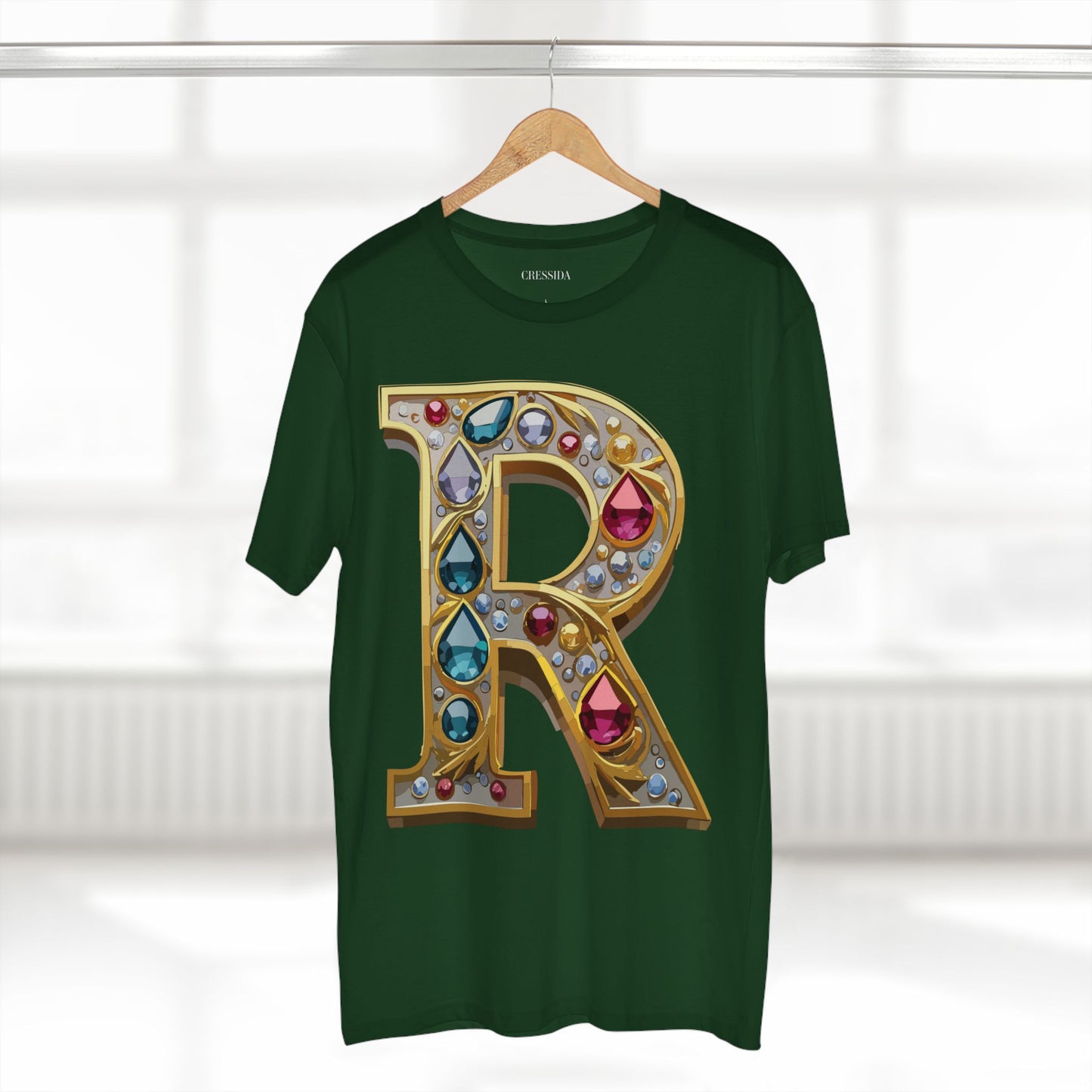 Letter Shirt, Shirt with Letters, Tee Shirt with Gold Letters
