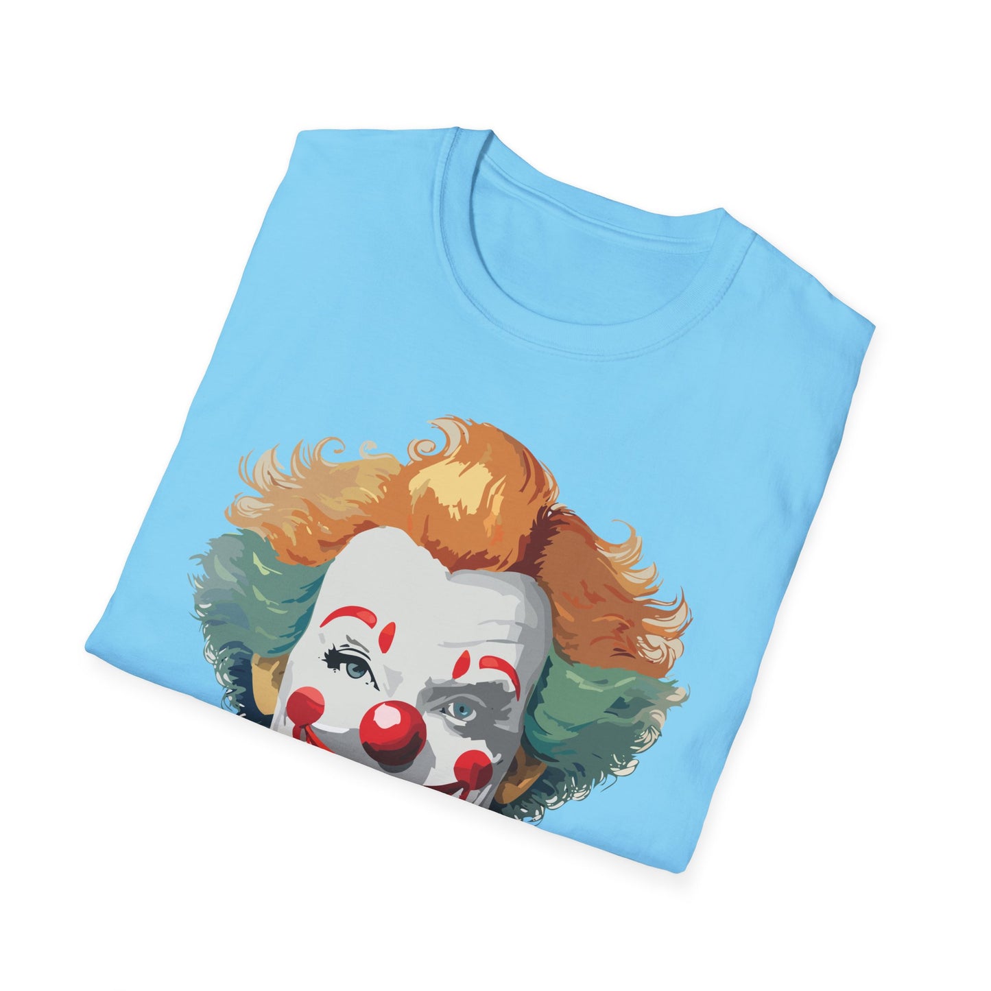 Clown Shirt, T Shirt with Clown, Funny Man Shirt, Tee Shirt with Funny Man, Circus Shirt, Shirt with Circus, Scary Man Shirt, Shirt with Scary Man