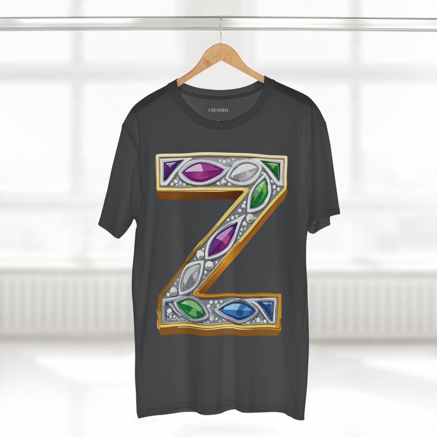 Letter Shirt, Shirt with Letters, Tee Shirt with Gold Letters