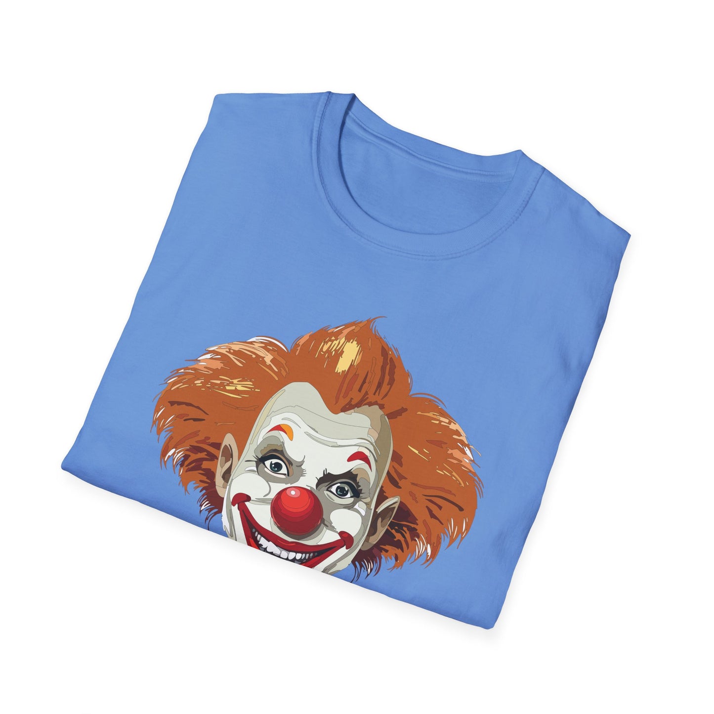 Clown Shirt, T Shirt with Clown, Funny Man Shirt, Tee Shirt with Funny Man, Circus Shirt, Shirt with Circus, Scary Man Shirt, Shirt with Scary Man