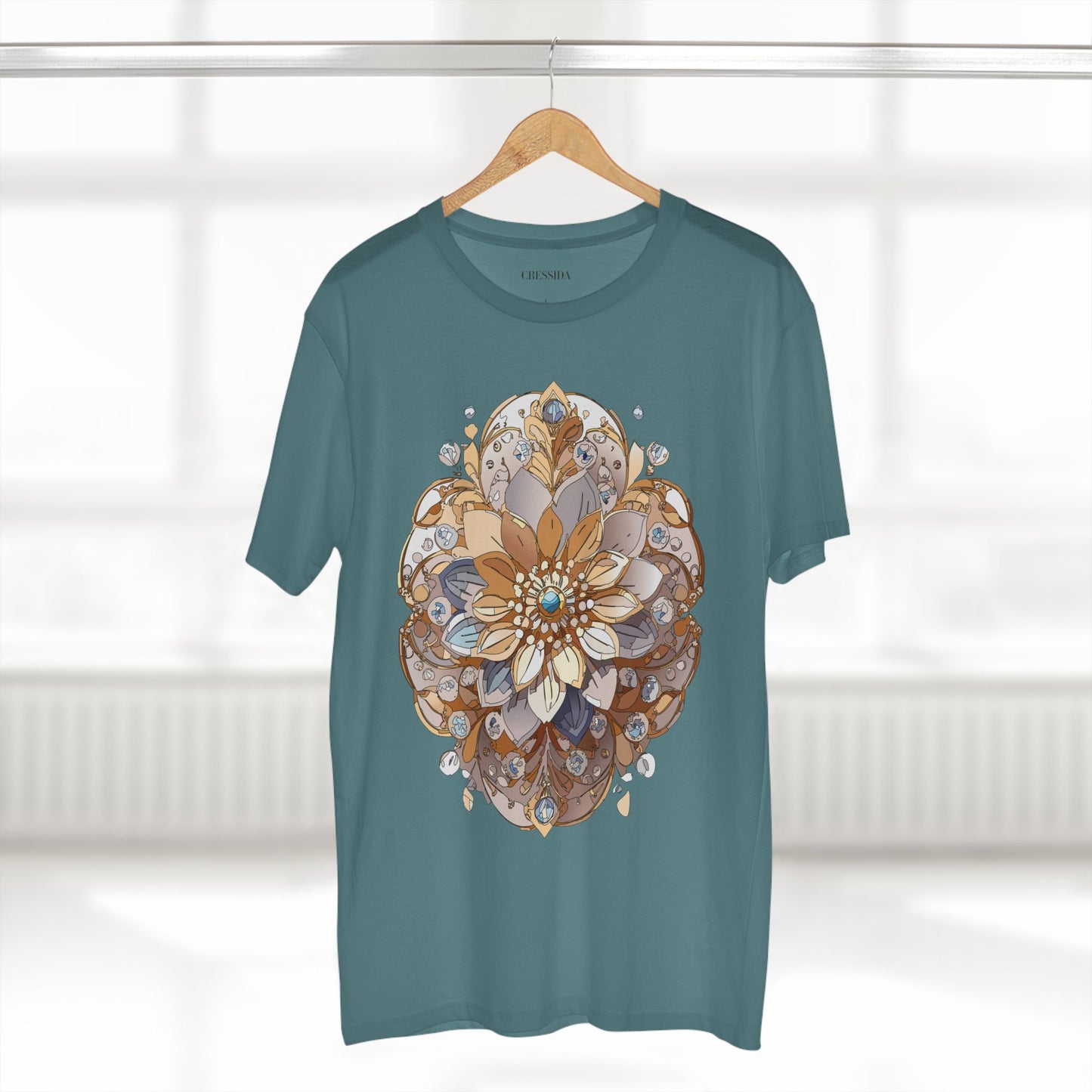Floral Shirt, Shirt with Flower, Tee Shirt with Antique Flower
