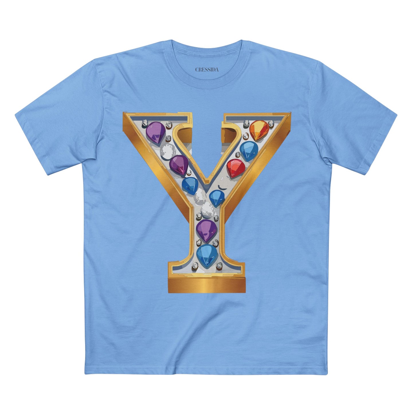Letter Shirt, Shirt with Letters, Tee Shirt with Gold Letters
