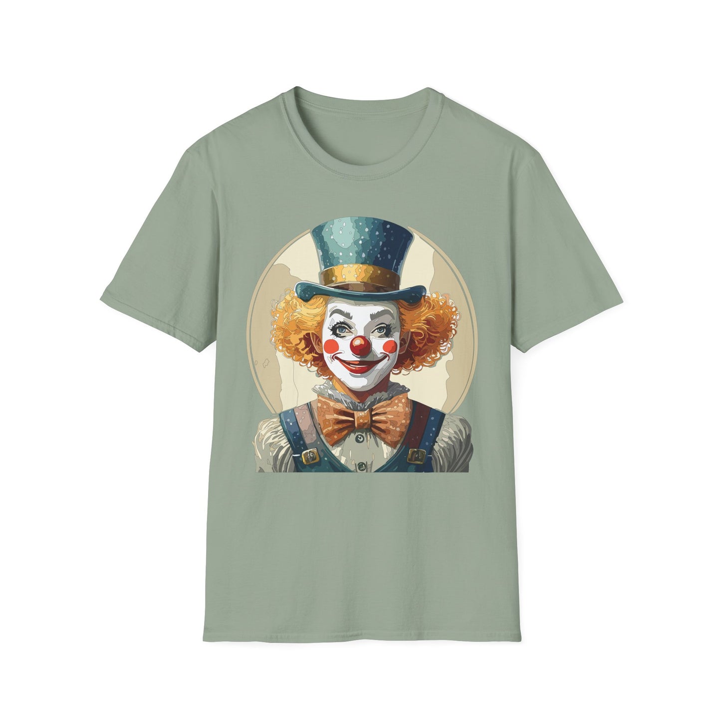 Clown Shirt, T Shirt with Clown, Funny Man Shirt, Tee Shirt with Funny Man, Circus Shirt, Shirt with Circus, Scary Man Shirt, Shirt with Scary Man