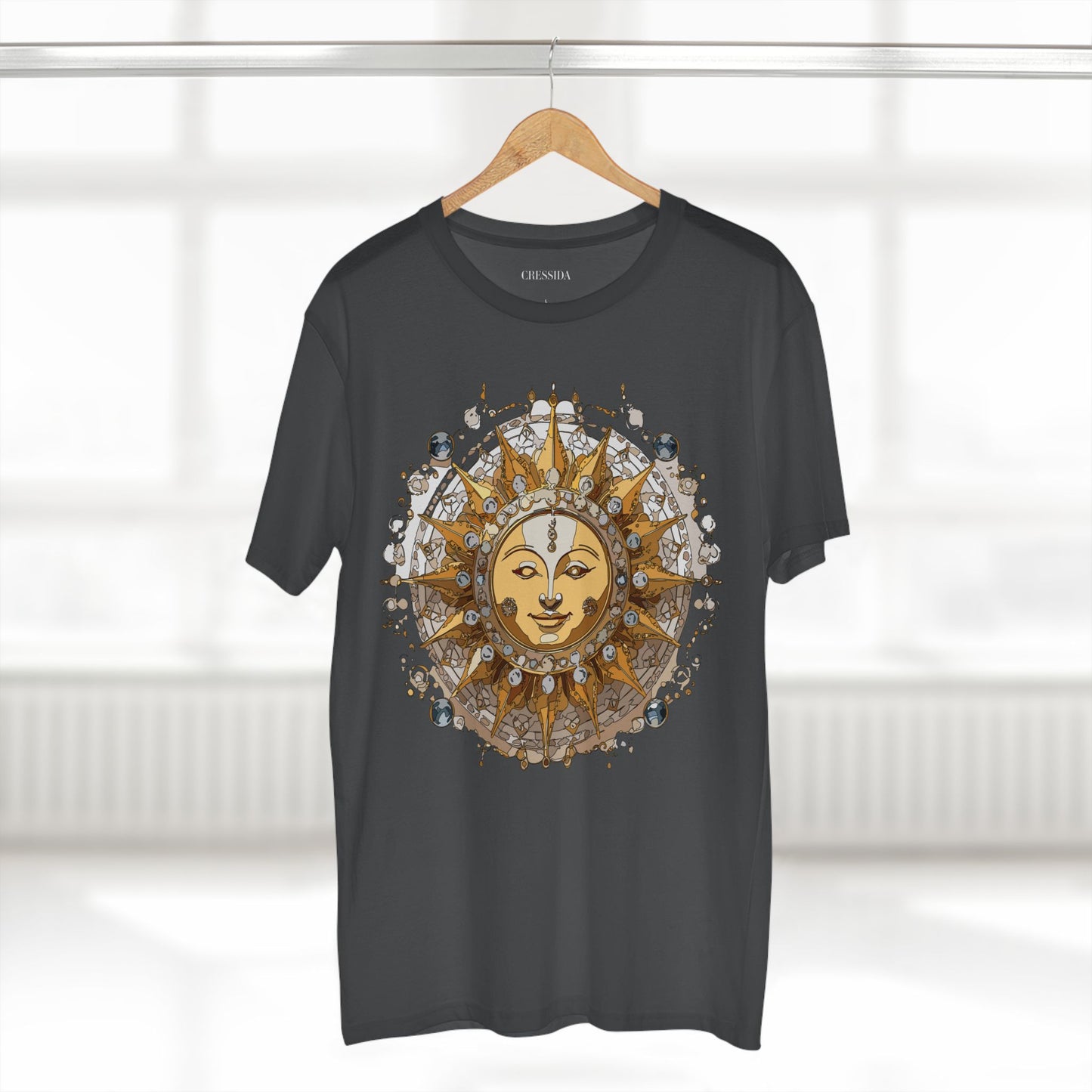 Sun Shirt, Shirt with Sun, Tee Shirt with Gold Sun