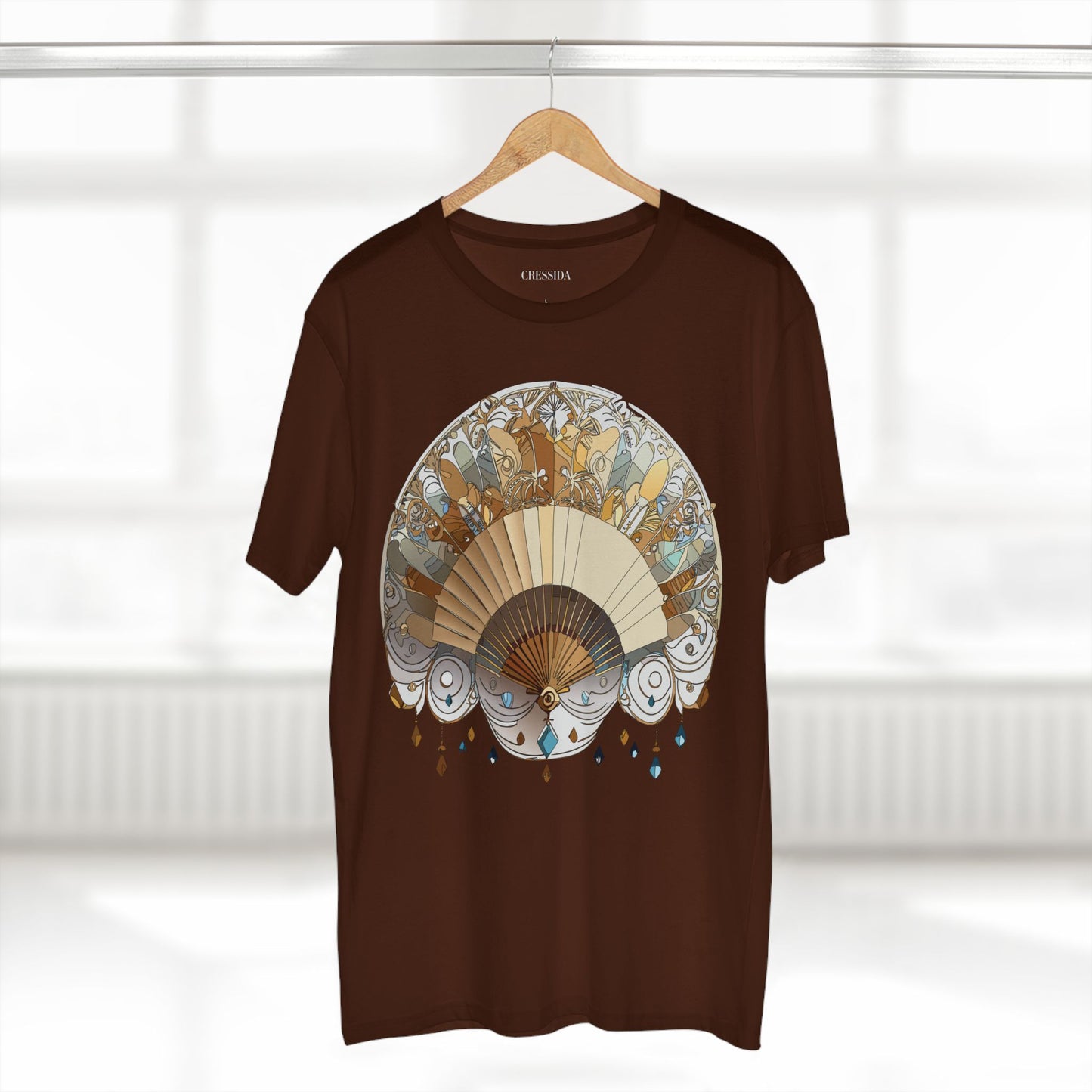 Fan shirt, Shirt with Fan, Tee Shirt with Antique Fan