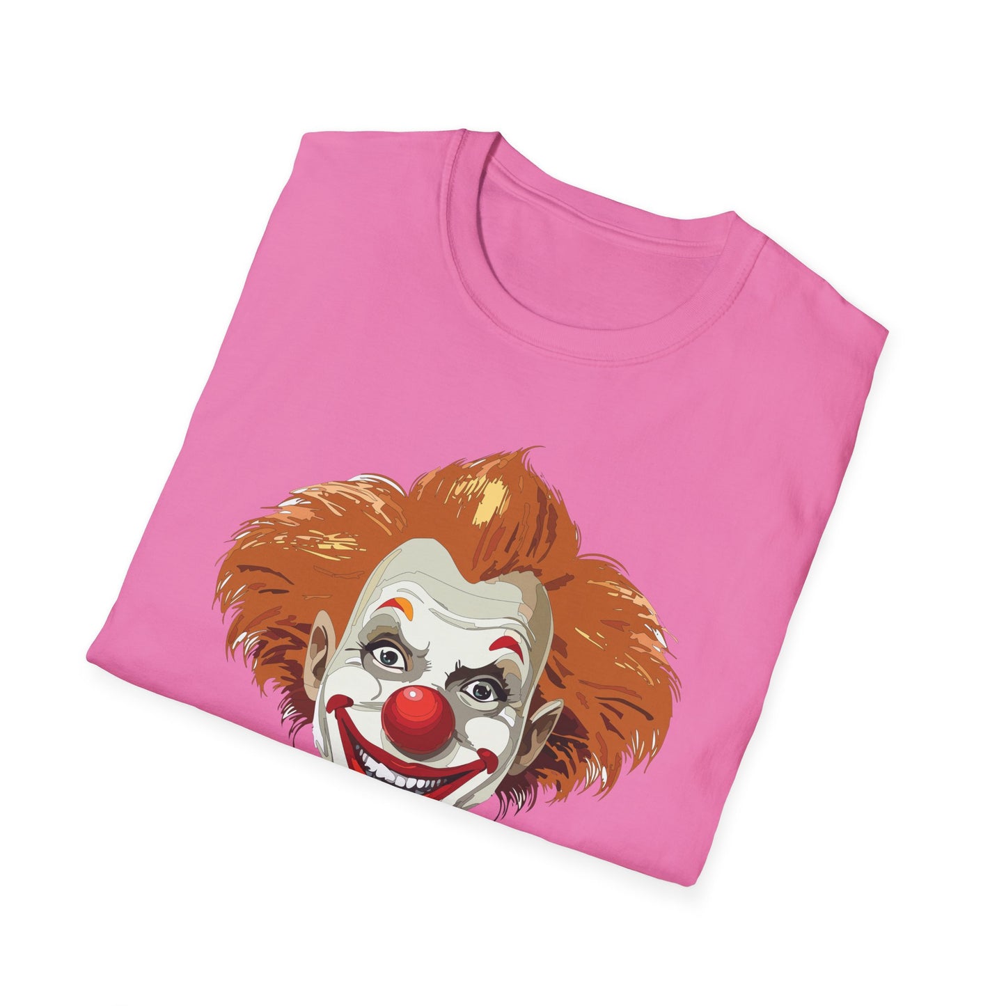 Clown Shirt, T Shirt with Clown, Funny Man Shirt, Tee Shirt with Funny Man, Circus Shirt, Shirt with Circus, Scary Man Shirt, Shirt with Scary Man