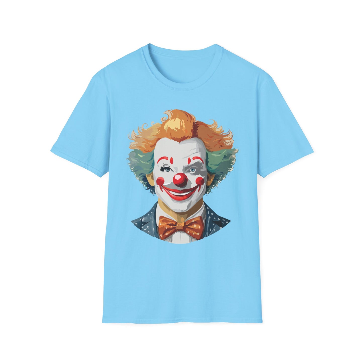 Clown Shirt, T Shirt with Clown, Funny Man Shirt, Tee Shirt with Funny Man, Circus Shirt, Shirt with Circus, Scary Man Shirt, Shirt with Scary Man