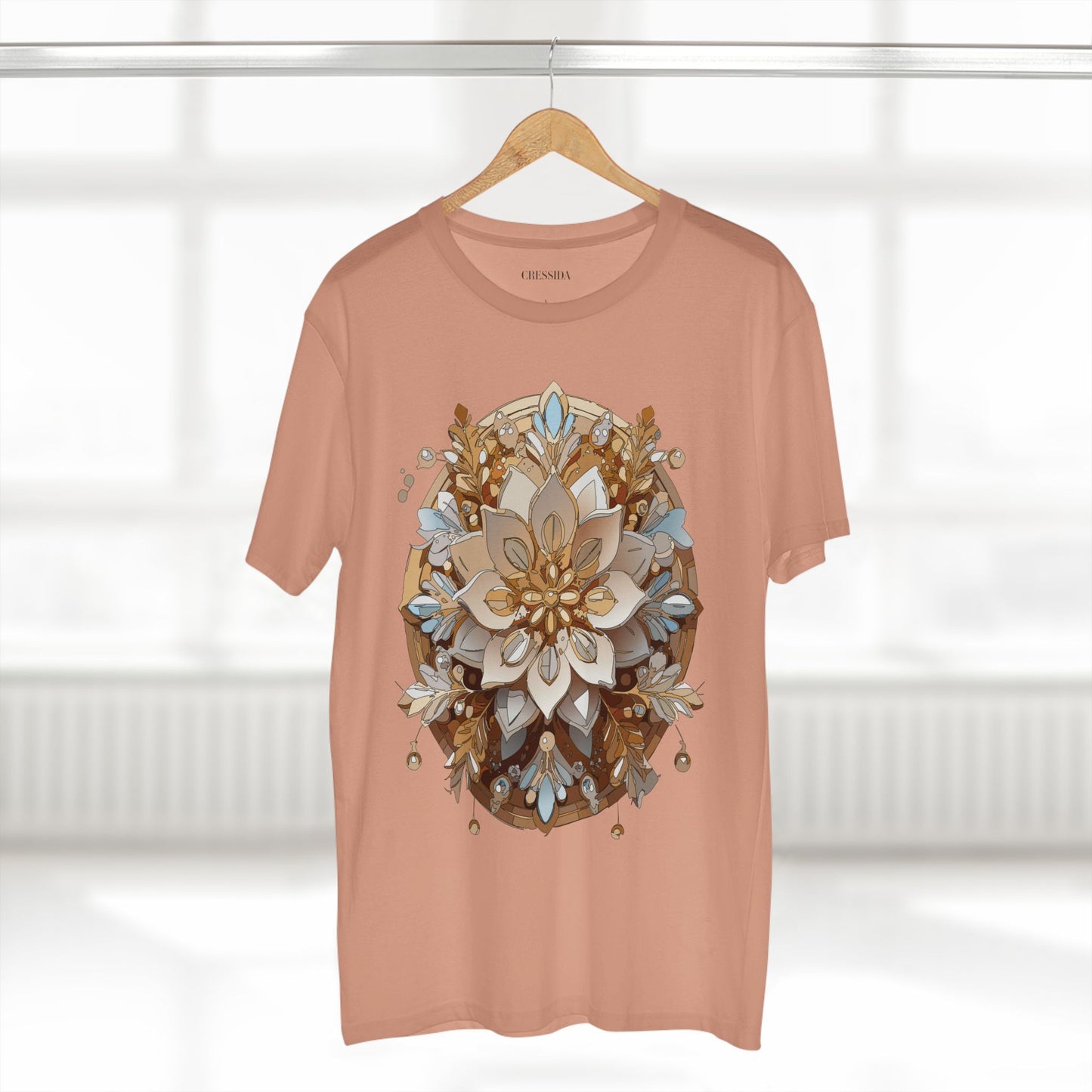 Floral Shirt, Shirt with Flower, Tee Shirt with Antique Flower