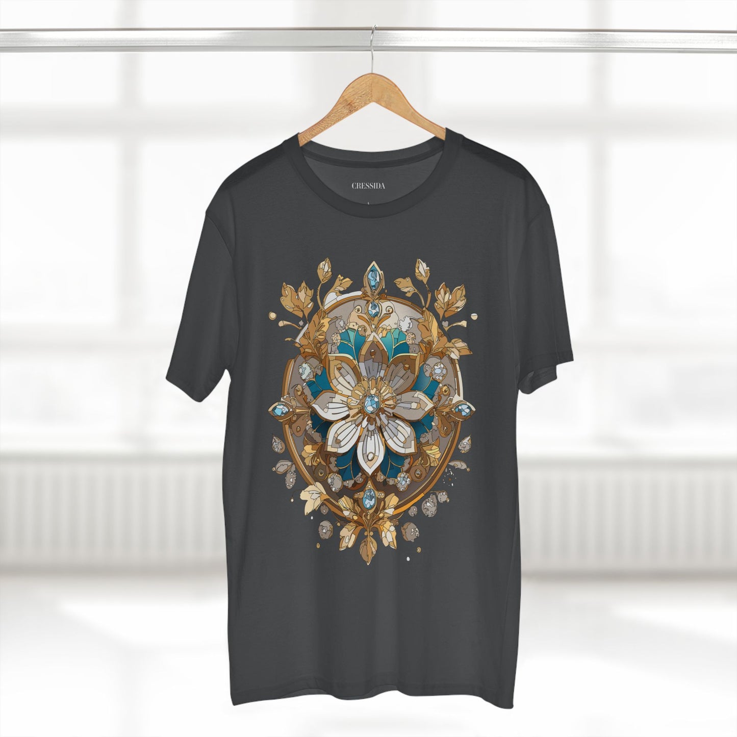 Floral Shirt, Shirt with Flower, Tee Shirt with Antique Flower