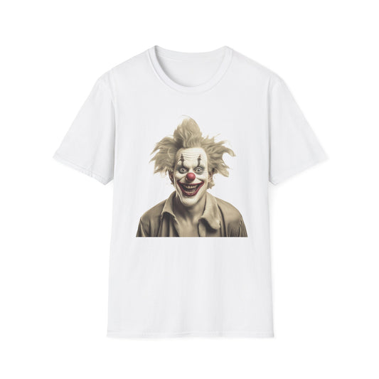 Clown Shirt, T Shirt with Clown, Funny Man Shirt, Tee Shirt with Funny Man, Circus Shirt, Shirt with Circus, Scary Man Shirt, Shirt with Scary Man