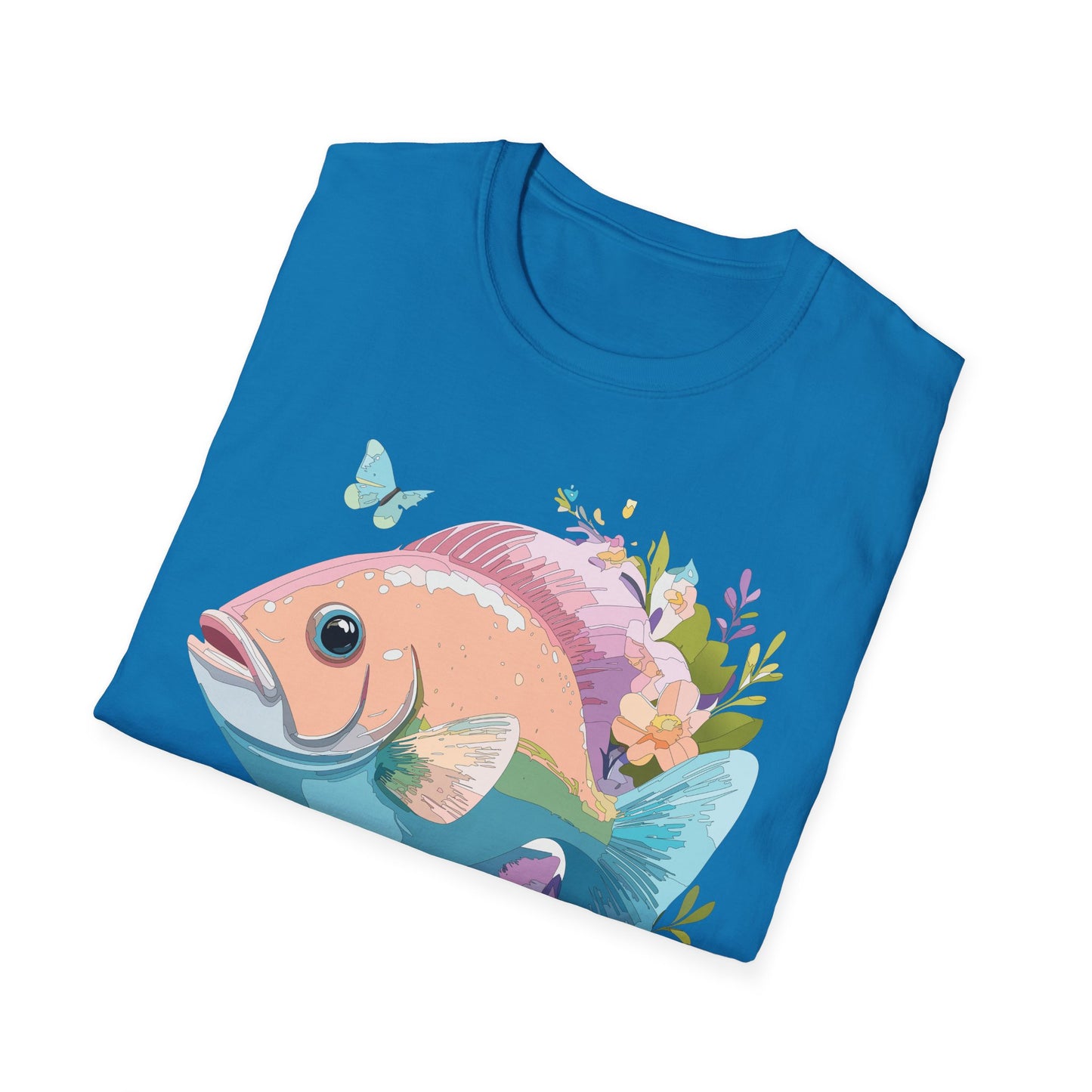 Fish Art Design Shirt, T Shirt with Fish, Graphic Shirt, Tee Shirt with Graphic Design, Shirt with Fish Graphic Art