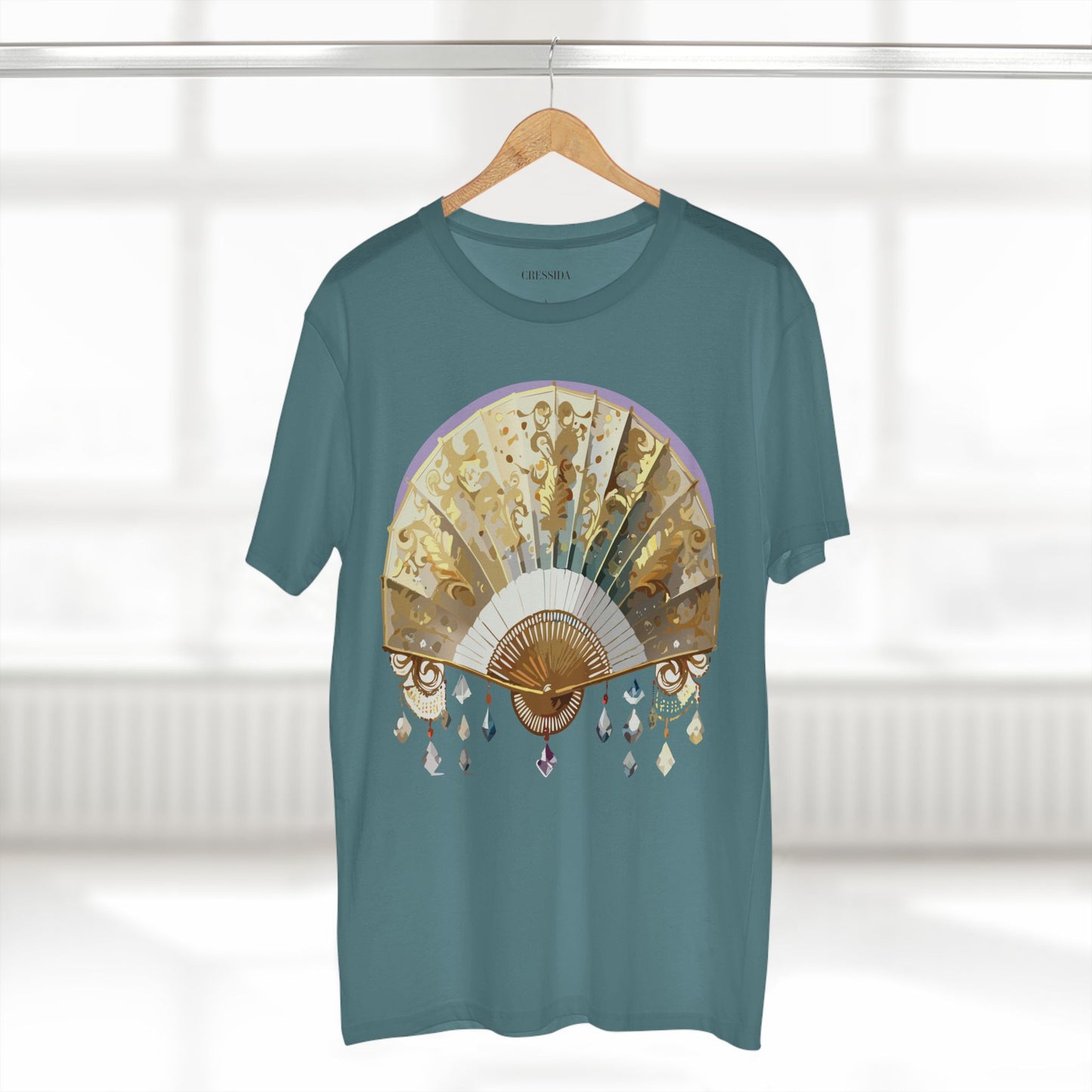 Fan shirt, Shirt with Fan, Tee Shirt with Antique Fan