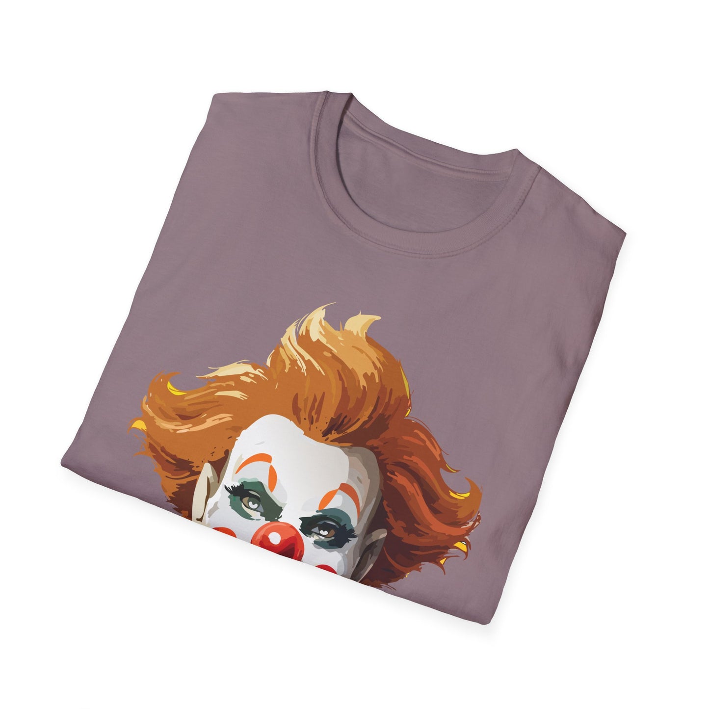 Clown Shirt, T Shirt with Clown, Funny Man Shirt, Tee Shirt with Funny Man, Circus Shirt, Shirt with Circus, Scary Man Shirt, Shirt with Scary Man