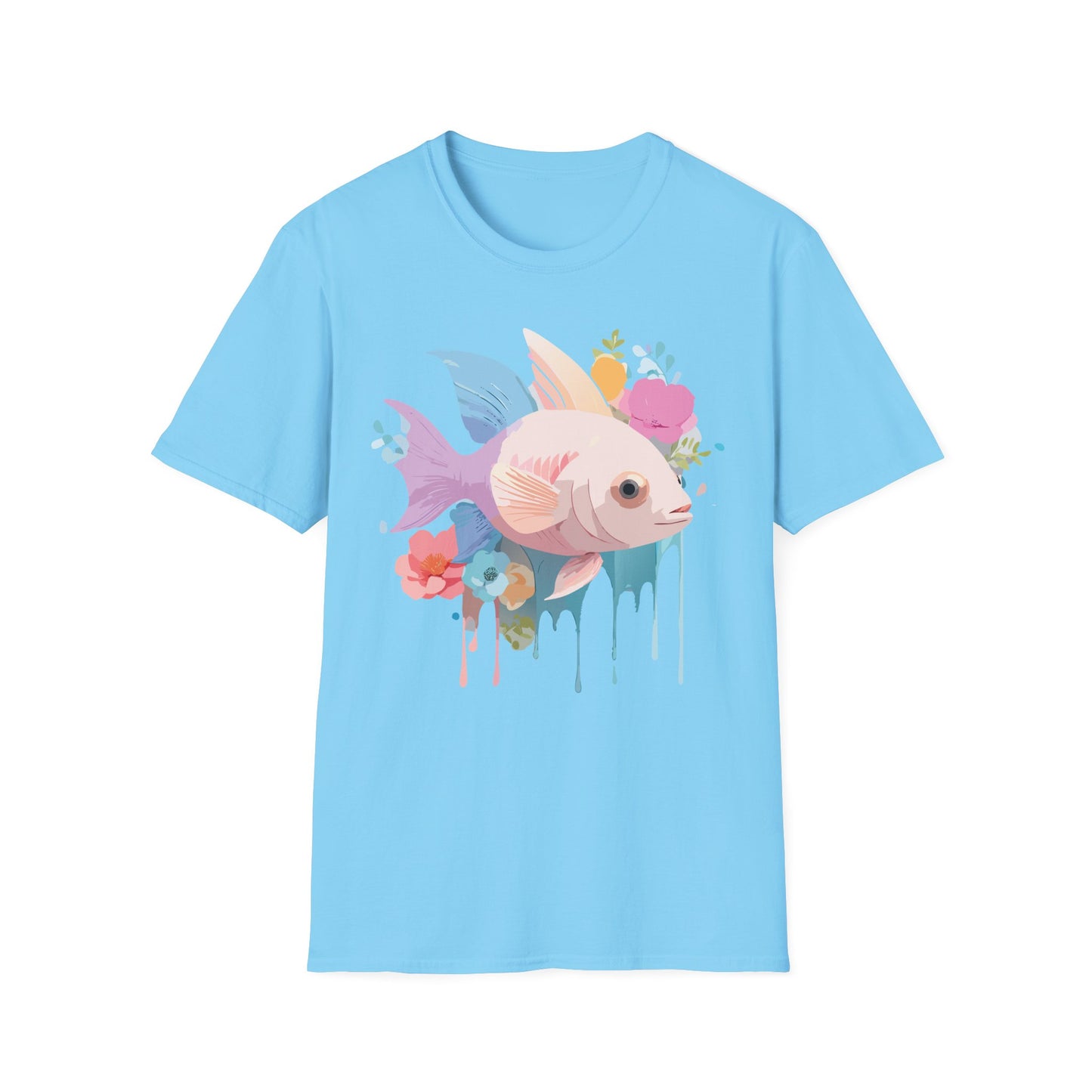 Fish Art Design Shirt, T Shirt with Fish, Graphic Shirt, Tee Shirt with Graphic Design, Shirt with Fish Graphic Art