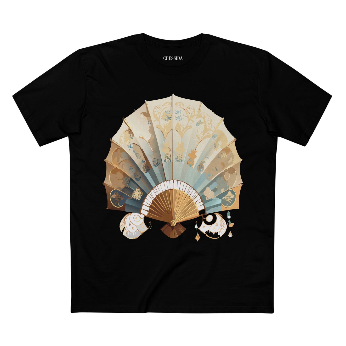 Fan shirt, Shirt with Fan, Tee Shirt with Antique Fan