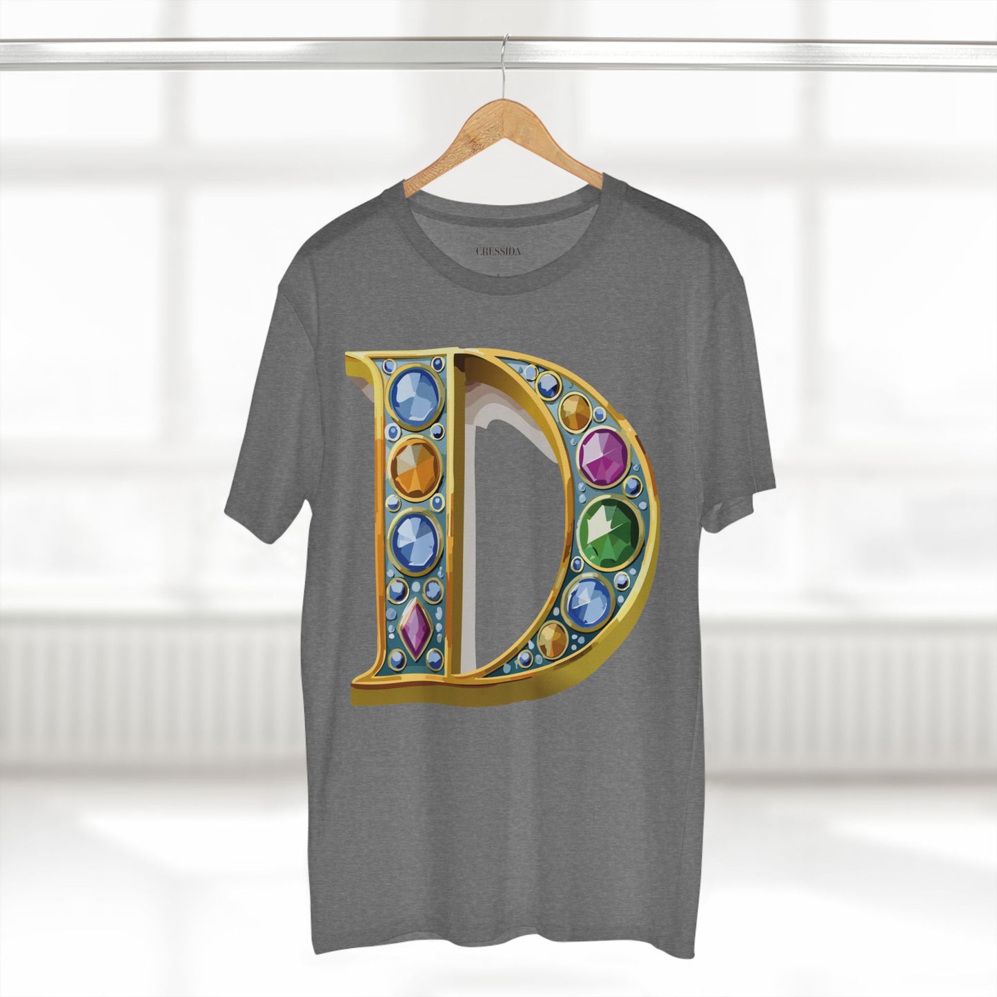 Letter Shirt, Shirt with Letters, Tee Shirt with Gold Letters