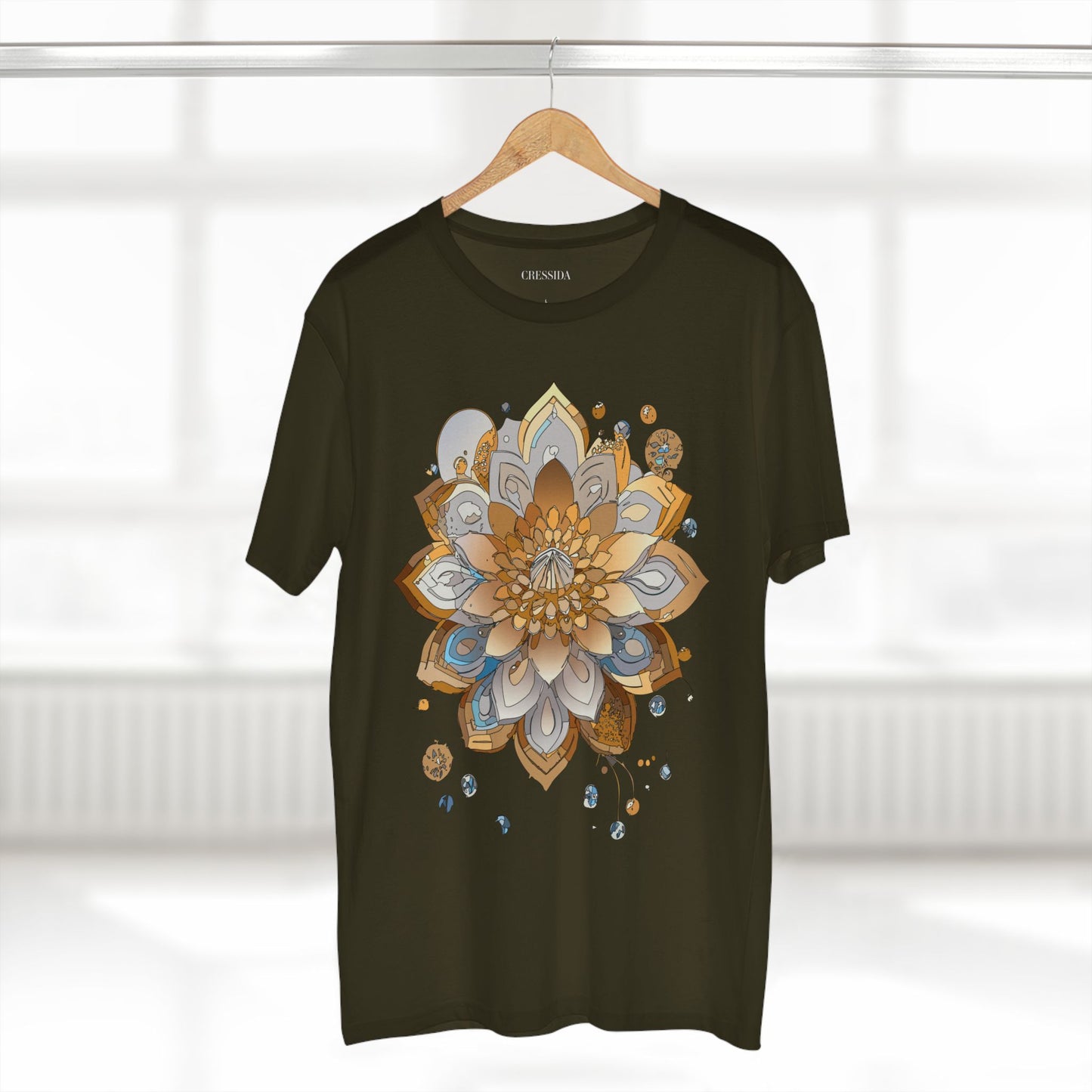 Floral Shirt, Shirt with Flower, Tee Shirt with Antique Flower