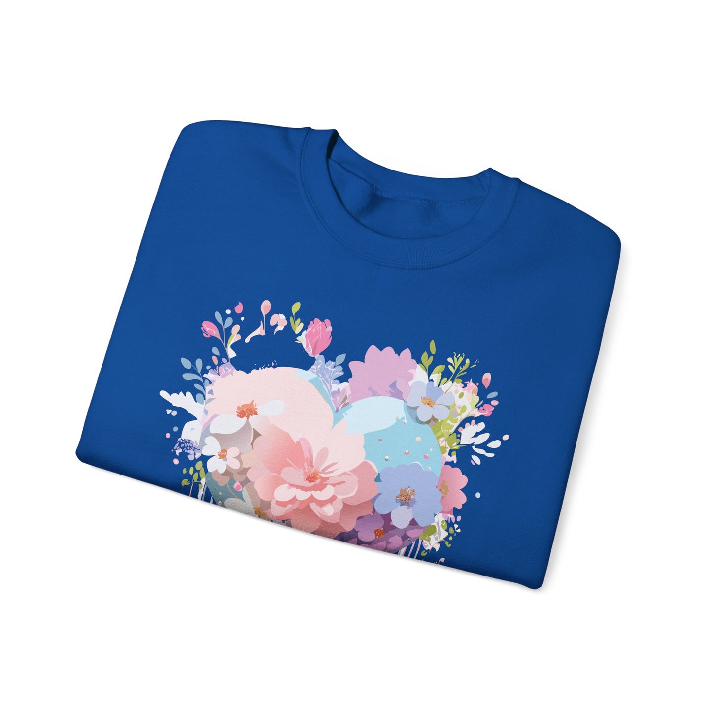 Floral Heart Sweatshirt, Floral Love Sweatshirt, Valentine's Day Sweatshirt, Heart Floral Sweatshirt